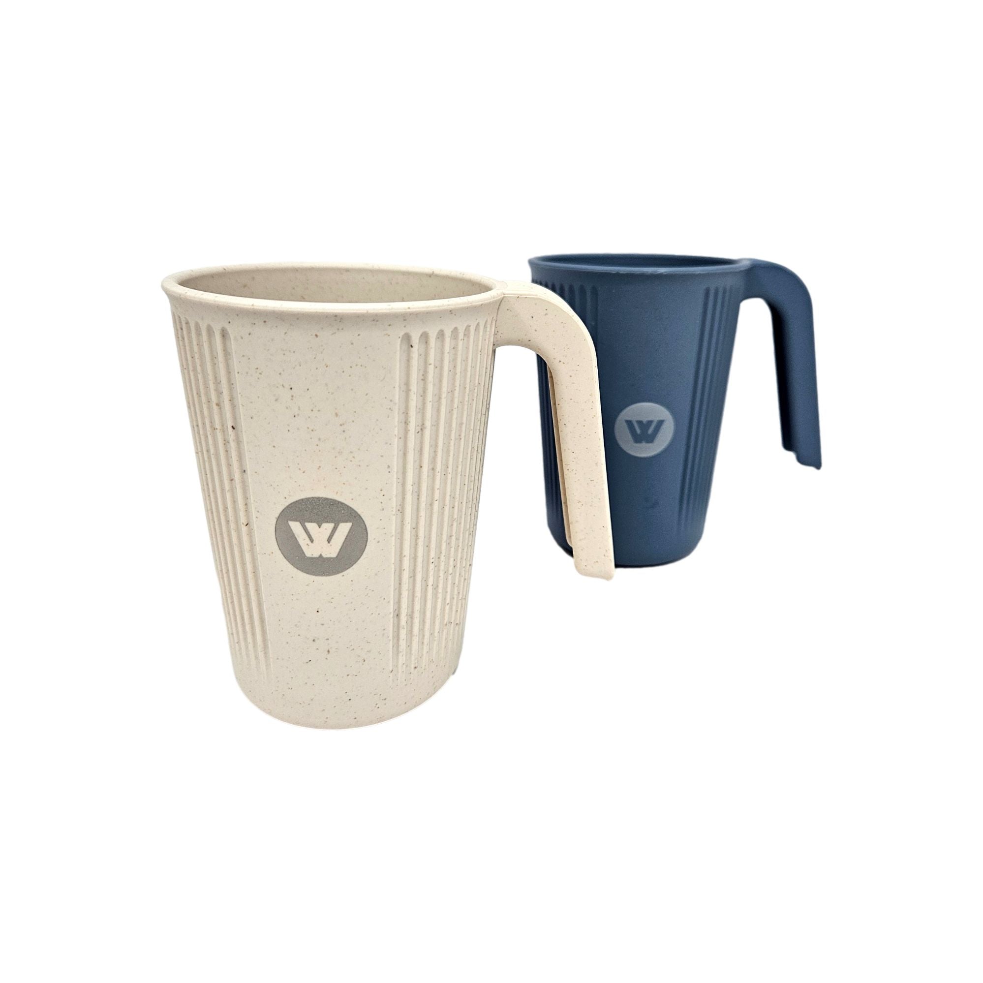 Wildtrak Wheat Straw Cup with Handle 350ml – Beige or Blue