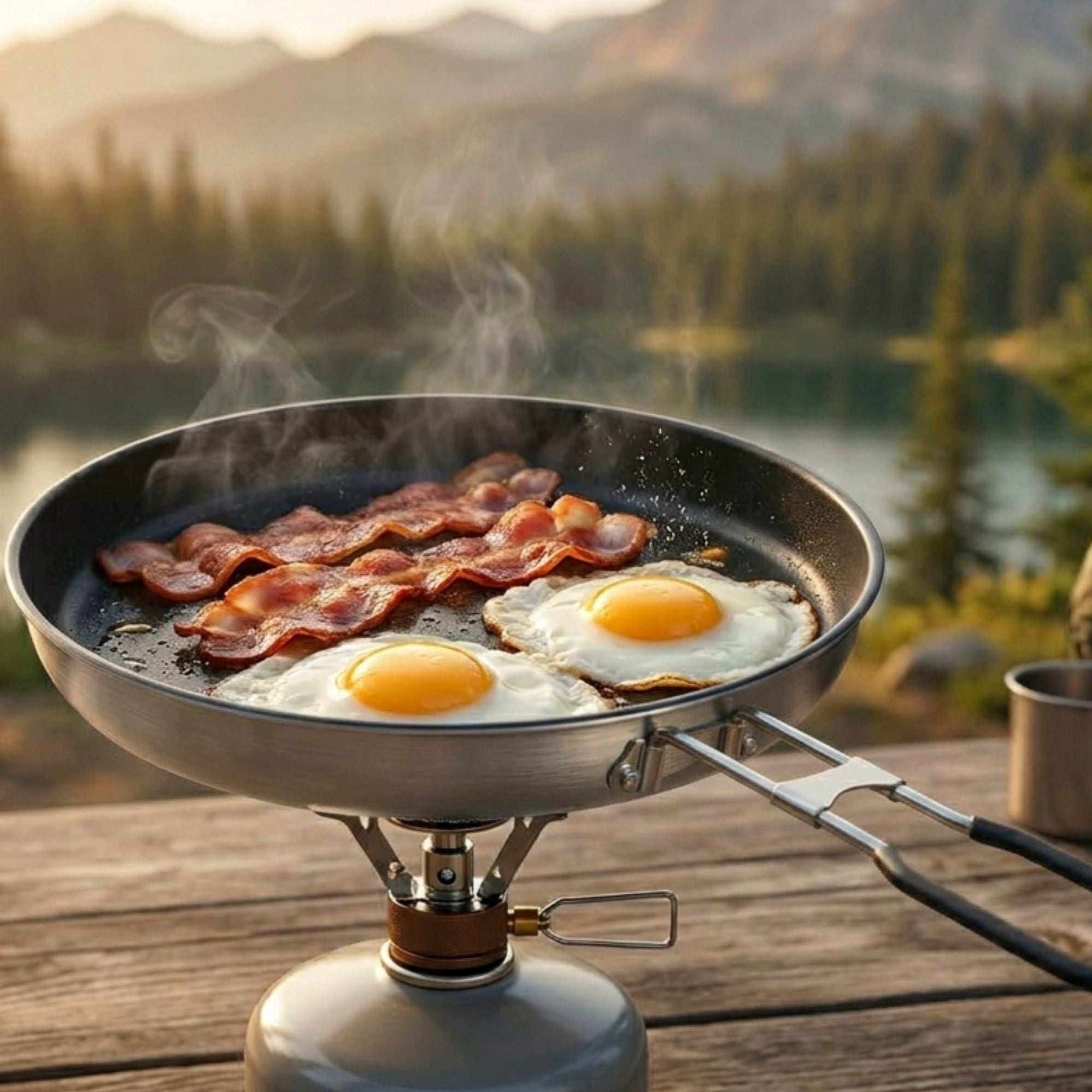 Wildtrak Aluminium Non-stick Frying Pan with Folding Handle 30.5cm