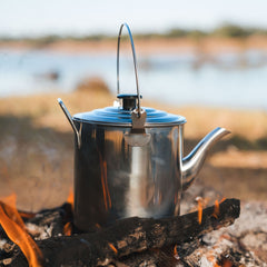 Wildtrak 2.8L Stainless Steel Billy Teapot with Handle and Lid