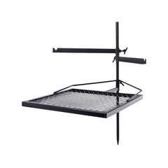 Wildtrak Heavy-duty Adjustable Frontier Cooking Grill Combo 70x60x40cm