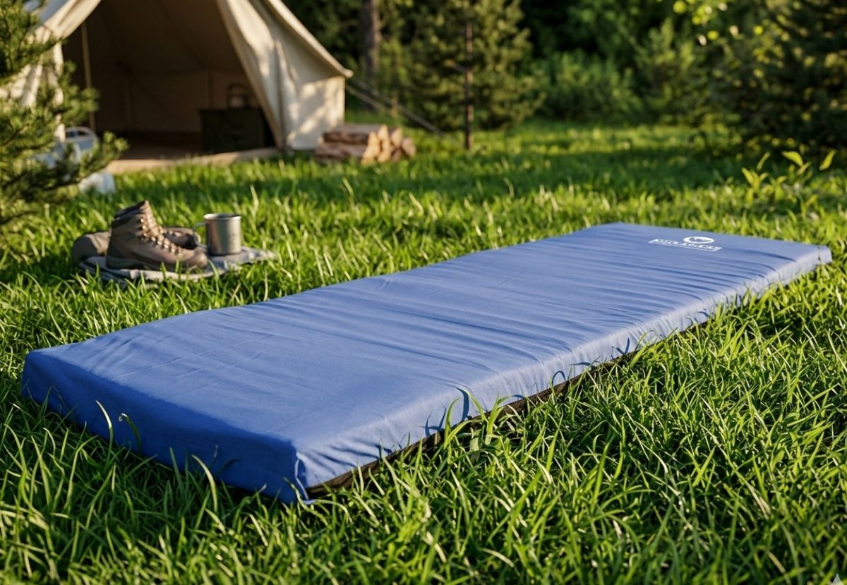 Wildtrak Single 50mm Open Cell Camping Mat 190 x 60 x 5cm, Blue