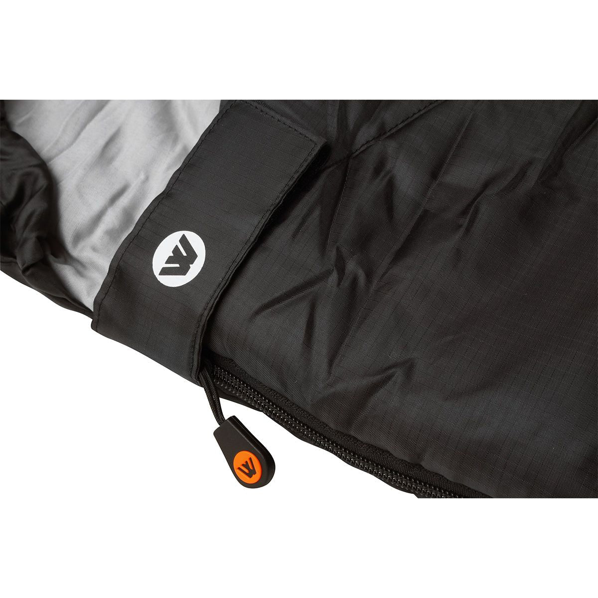 Wildtrak™ Bremer Hooded Sleeping Bag, 0-5°C, Breathable Lining, Ripstop Fabric, Auto Lock Zips, Sewn-in Storage Pocket, Sewn-through Construction, Hanging Loop, Storage Bag, 80x220cm