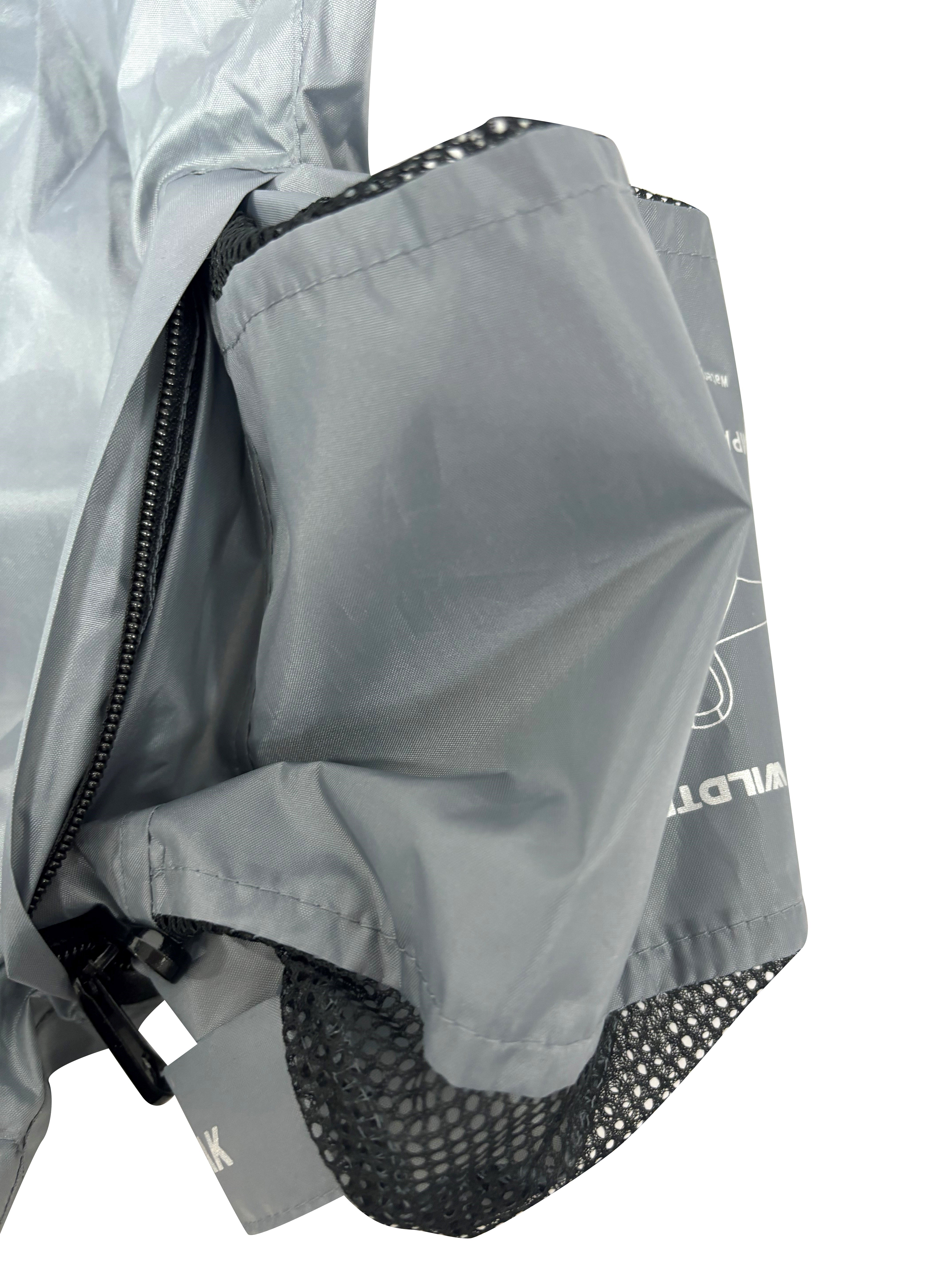 Compact Away Unisex Rain Jacket Large - Grey