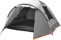 Wildtrak™ Tanami Series II 4V Dome Tent with Front Vestibule, Easy 1 Person Assemble, Heavy Duty Floor, Shock Corded Fibreglass & Steel Poles, Ultrafine Mesh, J Hook Connections, Airlite Vents, Waterproof Fly, Carry Bag with Handles