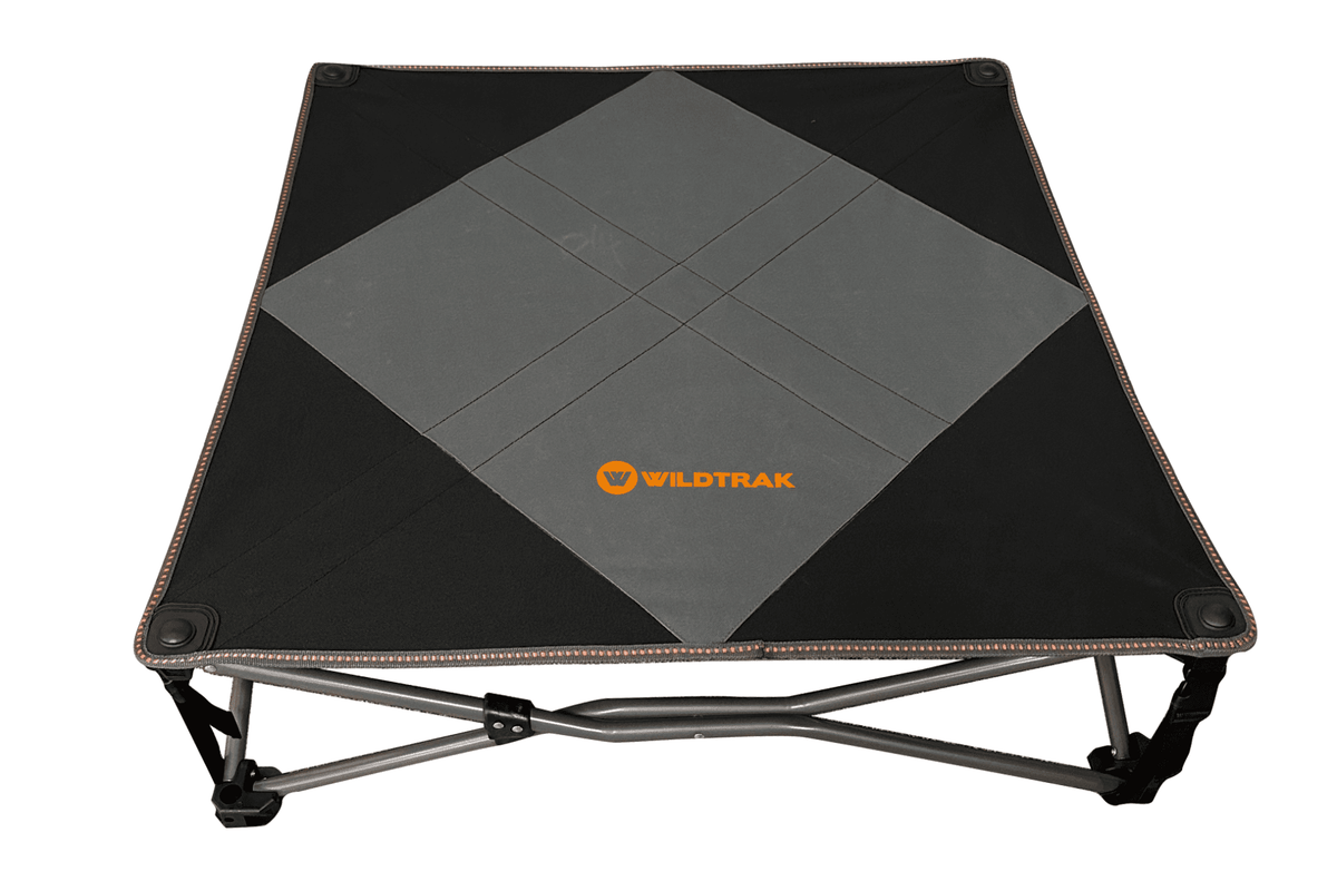 Deluxe XL Pet Camp Bed, 95 x 95cm, Removable Washable Cover, 80kg Rating