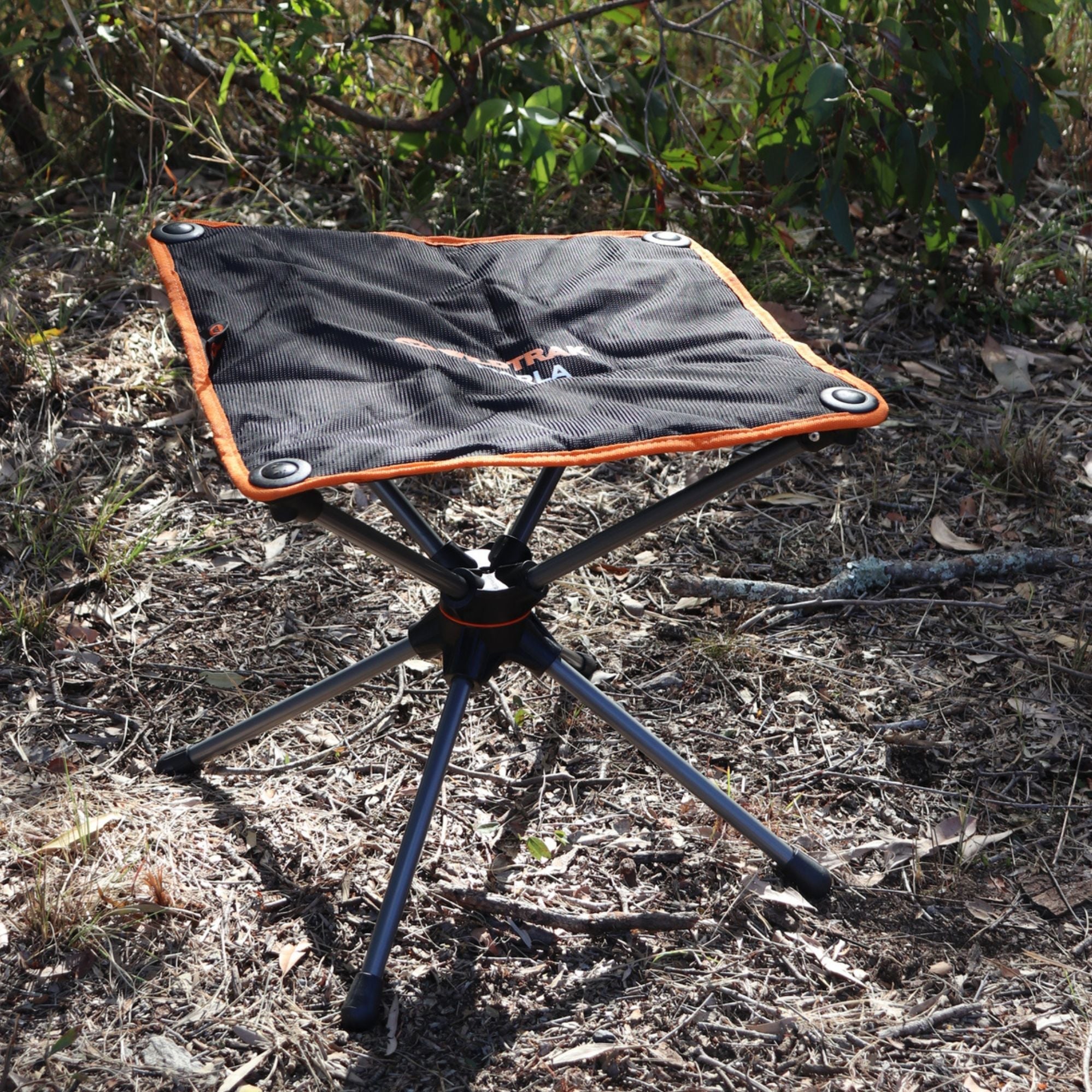Wildtrak Marla Compact Folding Padded Stool 40x44.5x44cm, 120kg Weight Rating