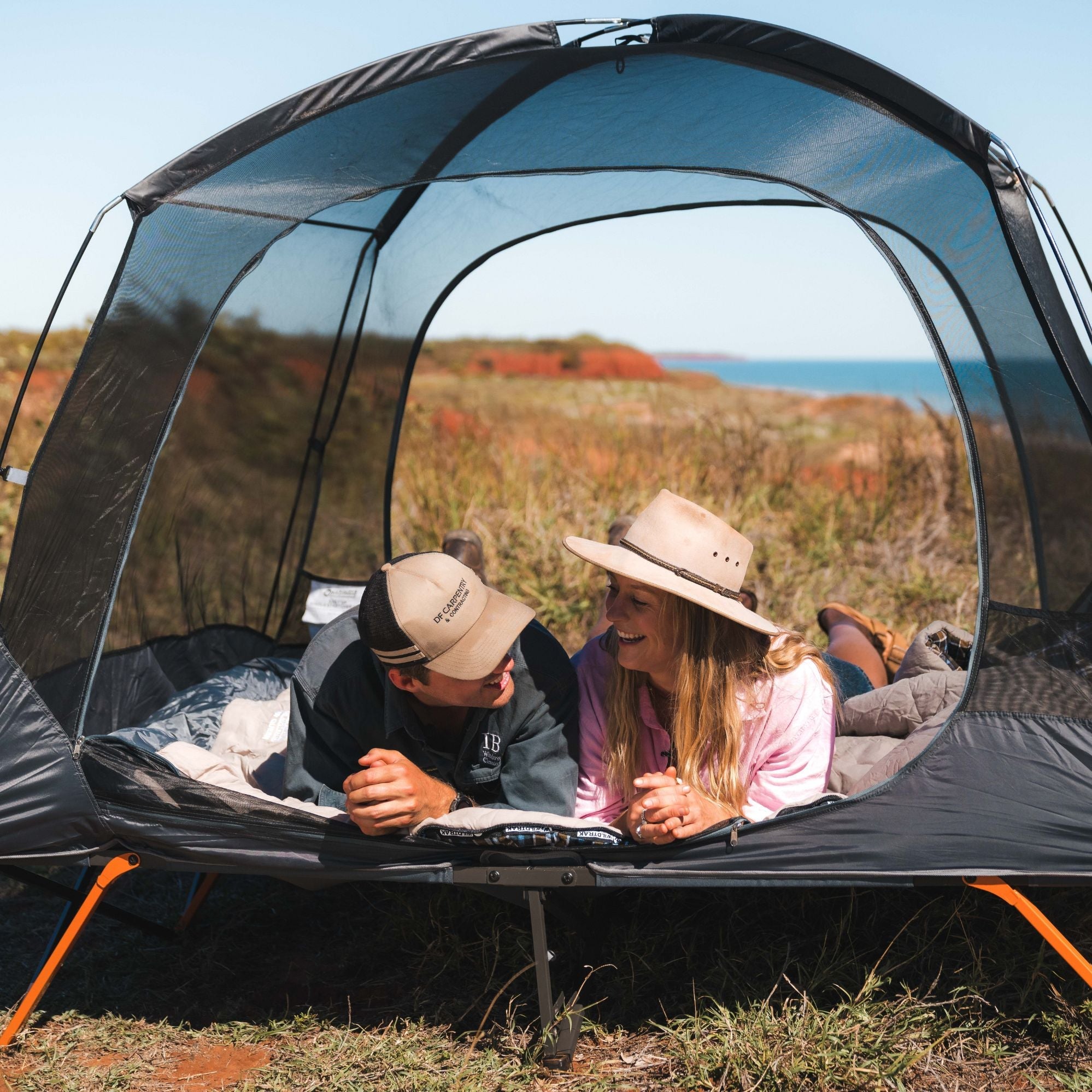 Wildtrak Queen Size 2P Easy Up Stretcher Tent with Vestibules