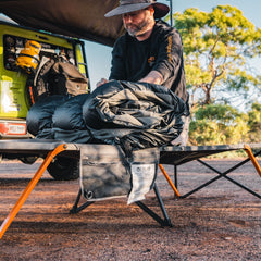 Wildtrak Jumbo Easy Up Stretcher Bed, 218 x 90 x 42cm