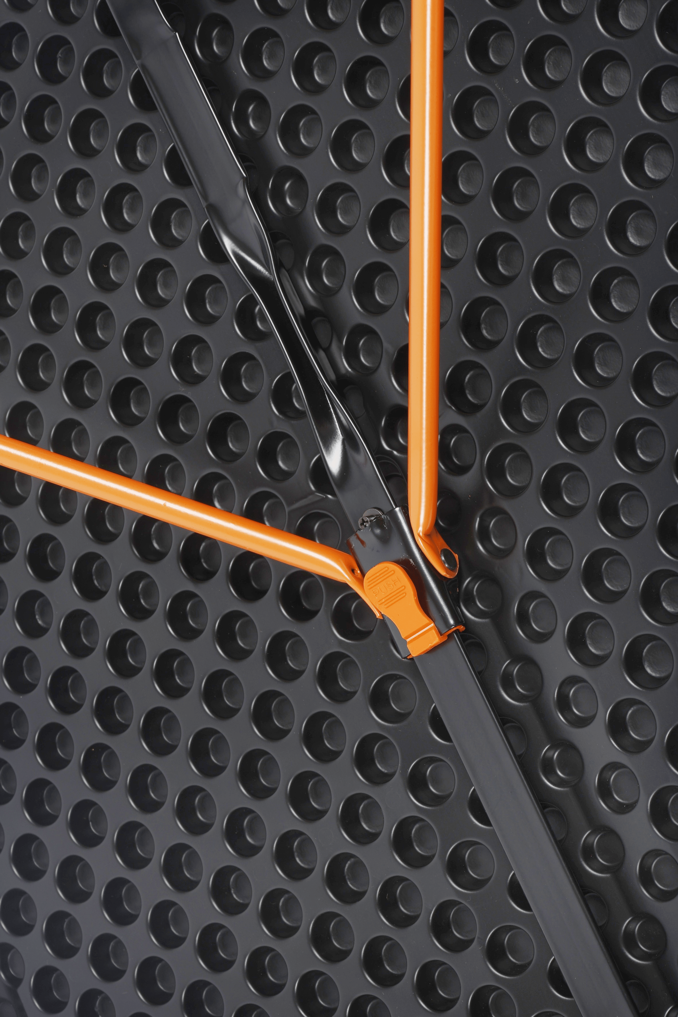 Bi-Fold Black Camp Table with Carry Handle 100x51x71cm