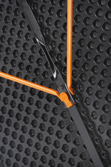 Bi-Fold Black Camp Table with Carry Handle 100x51x71cm