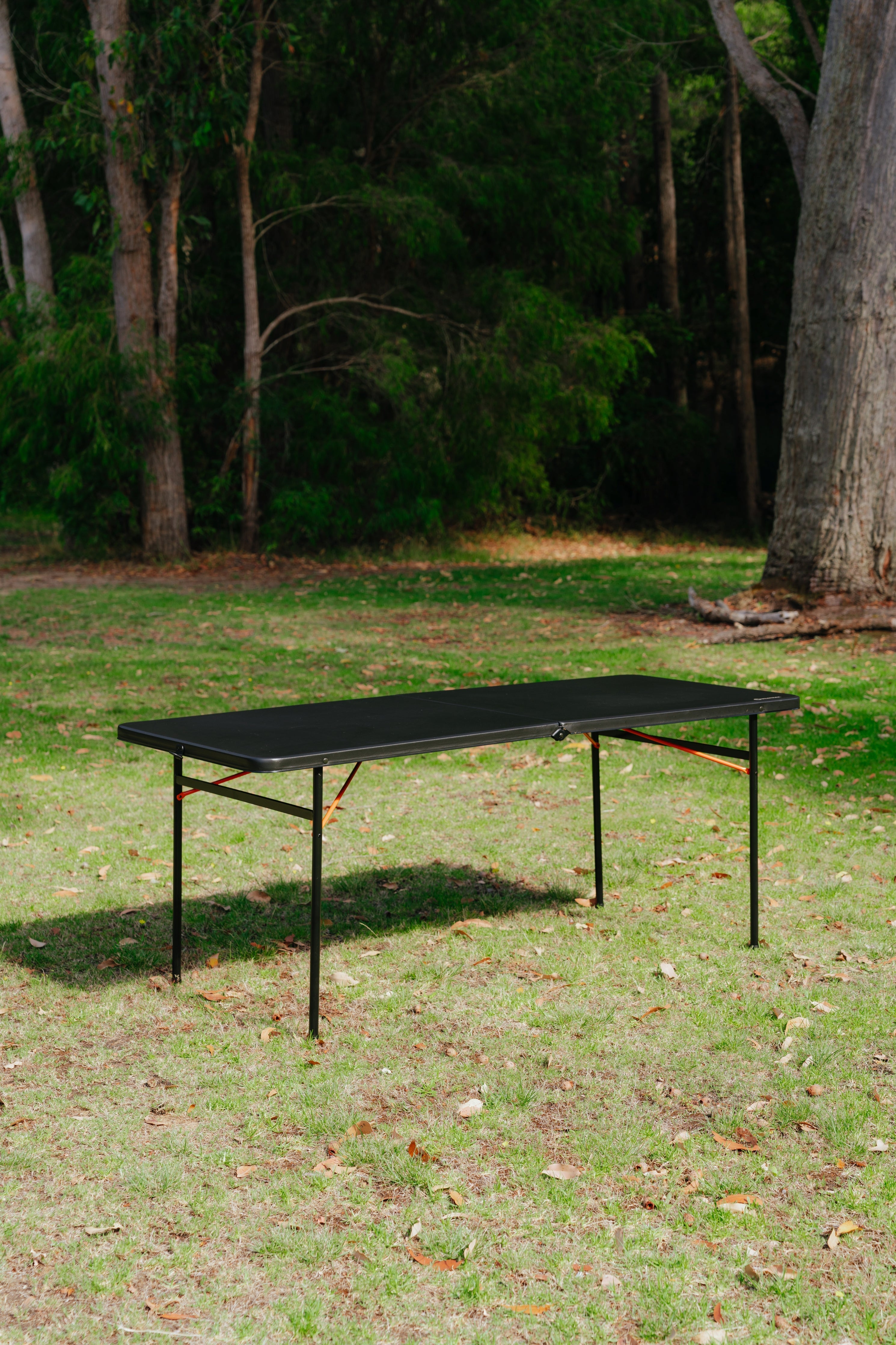 6ft Bi-Fold Camp Table, Heavy Duty, Waterproof, Carry Handle 182x76x73cm