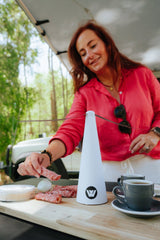 2pk Rechargeable Fly Repeller Fans | USB-Powered Insect Repellent with Soft Blades & Silent Operation