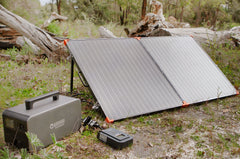 Wildtrak™ 240W Folding A-Grade Monocrystalline & Aluminium Solar Panel with Bag for Off-Grid Living, Camping, 4WD & Caravan Adventures