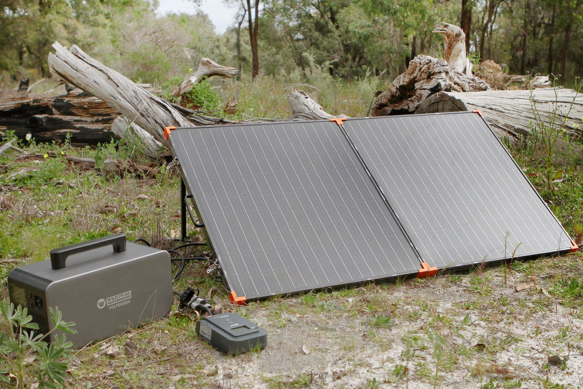 Wildtrak™ 300W A-Grade Monocrystalline & Aluminium Solar Panel with Bag for Off-Grid Living, Camping, 4WD & Caravan Adventures