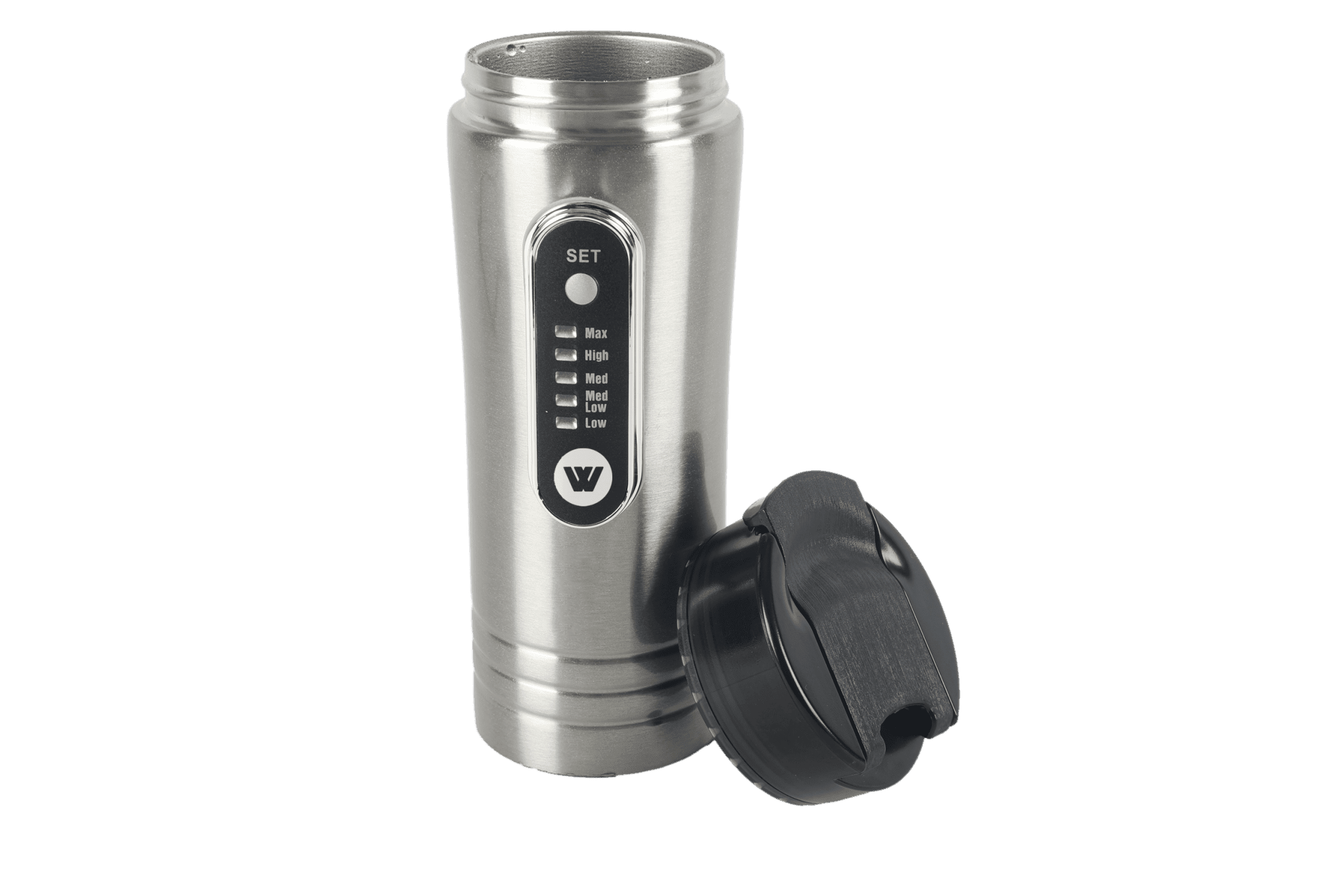 Offroad 12V Travel Mug | 450ml Electric Heated Mug with Secure Lid for Car, 4WD & Worksite Use