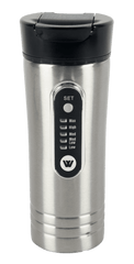 Offroad 12V Travel Mug | 450ml Electric Heated Mug with Secure Lid for Car, 4WD & Worksite Use