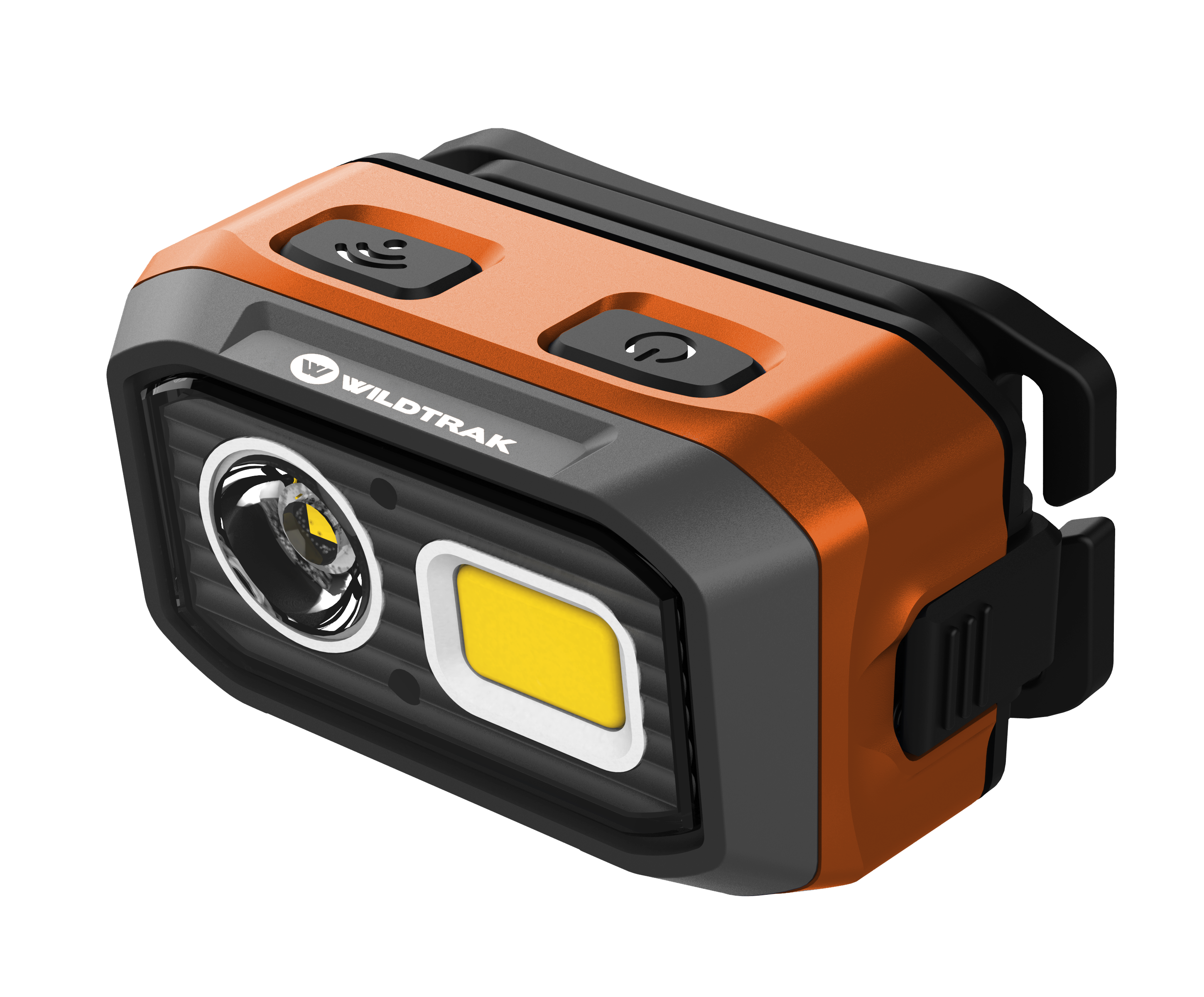 Wildtrak™ Premium Headlamp, Rechargeable, Multi Light inc Amber, Dual Power, Motion Sensor, Adjustable Brightness, Magnetic Base, USB-C Fast Charge, Water and Dust Resistant, Suitable for Work or Camping