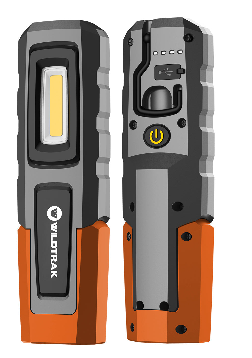 Wildtrak™ Handheld Work Light, Rechargeable, Duel Lighting Modes, 180 Swivel, Magnetic Base, USB-C Fast Charge, Water & Shock Proof