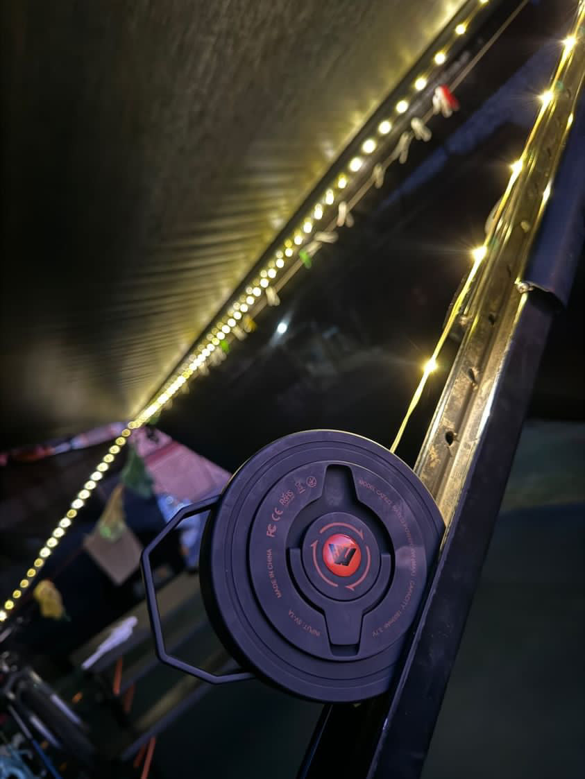10m LED String Light Combo, USB Rechargeable Lithium Battery, Water & Dust Resistant, Camping, Festival, Mood Lighting
