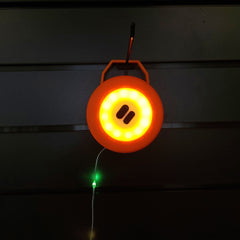 Wildtrak Lantern & 10M Multi-coloured String Light Combo, USB Rechargeable, 200L Lantern, 20L String Lights