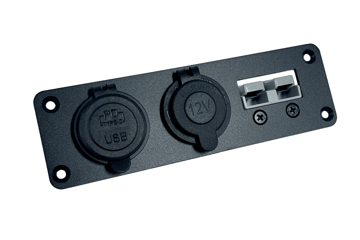 Panel Mount with USB C PD Charger 50A Anderson Connector