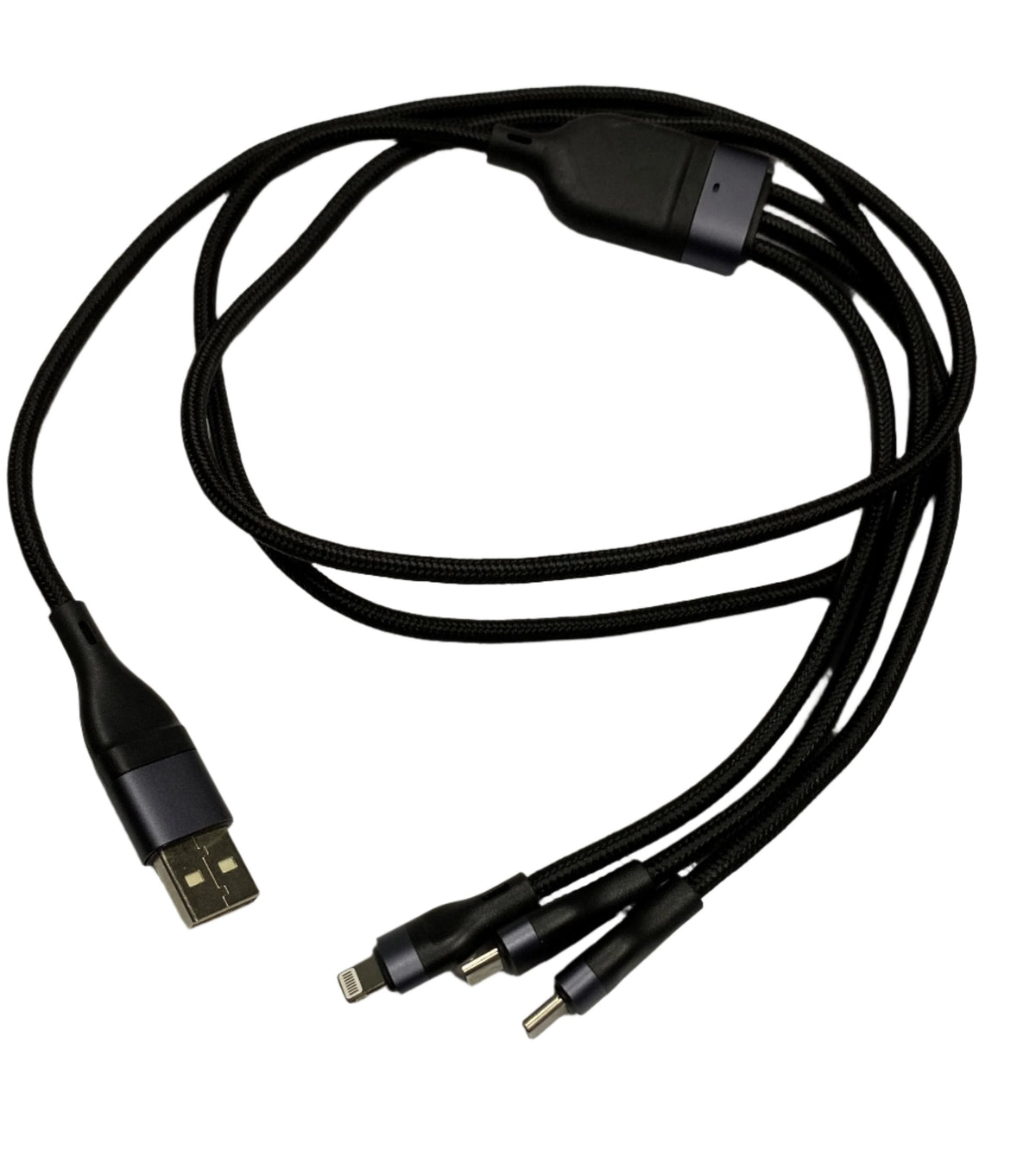 CHARGER CABLE USB 3 WAY 60W TYPE C PD QC3.0 AND MICRO