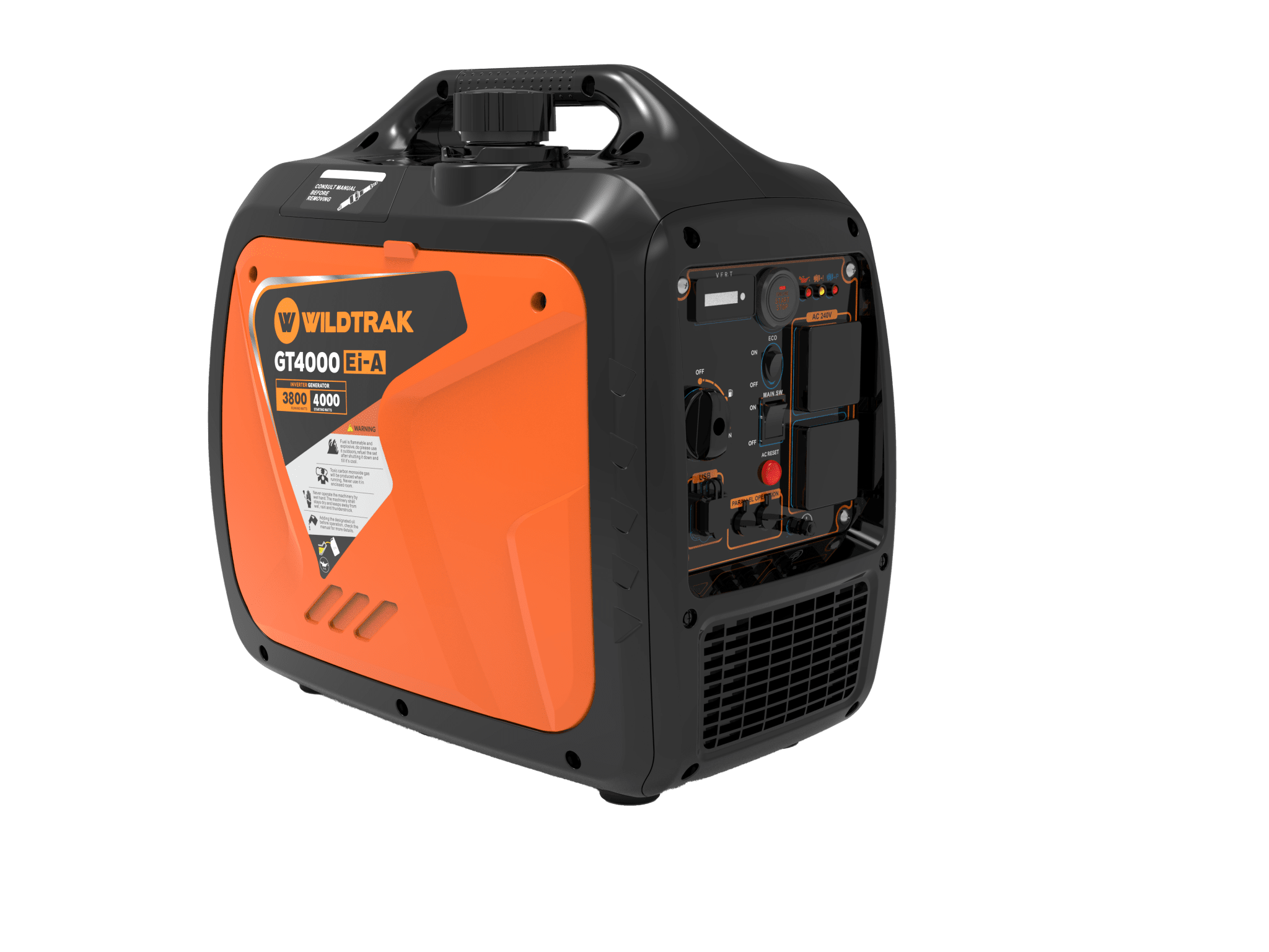 Wildtrak GT4000 Ei-A Pro Silent Inverter Generator | 4.0kW |4000w |Power Station with Remote
