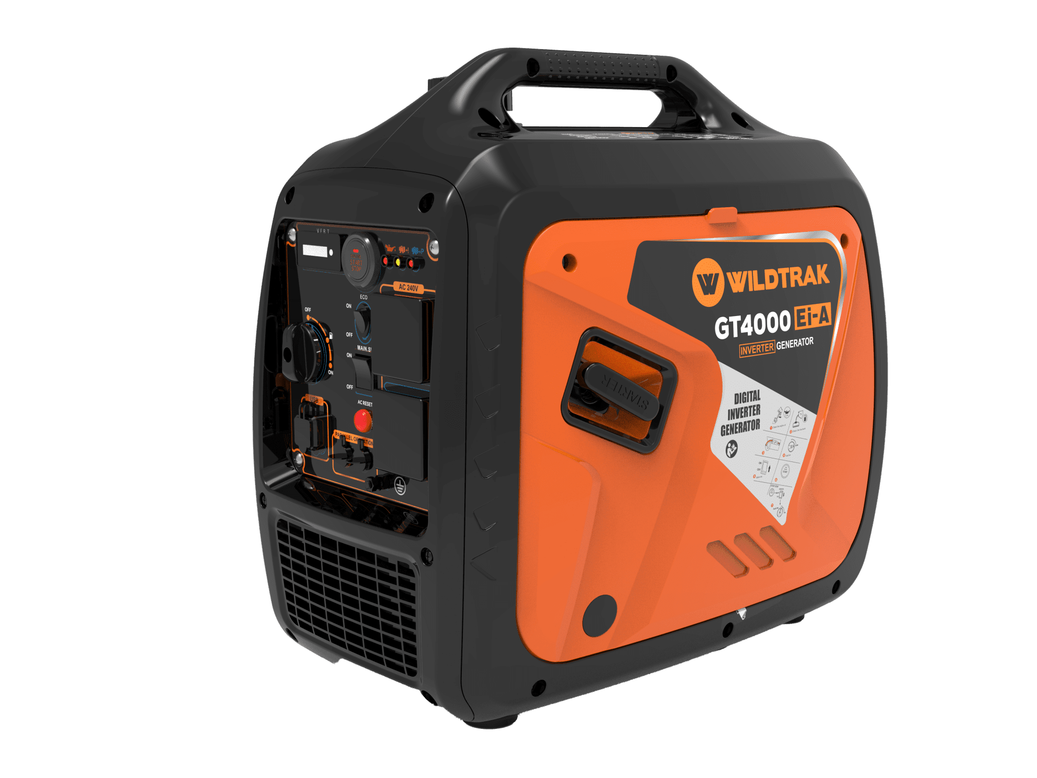 Wildtrak GT4000 Ei-A Pro Silent Inverter Generator | 4.0kW |4000w |Power Station with Remote