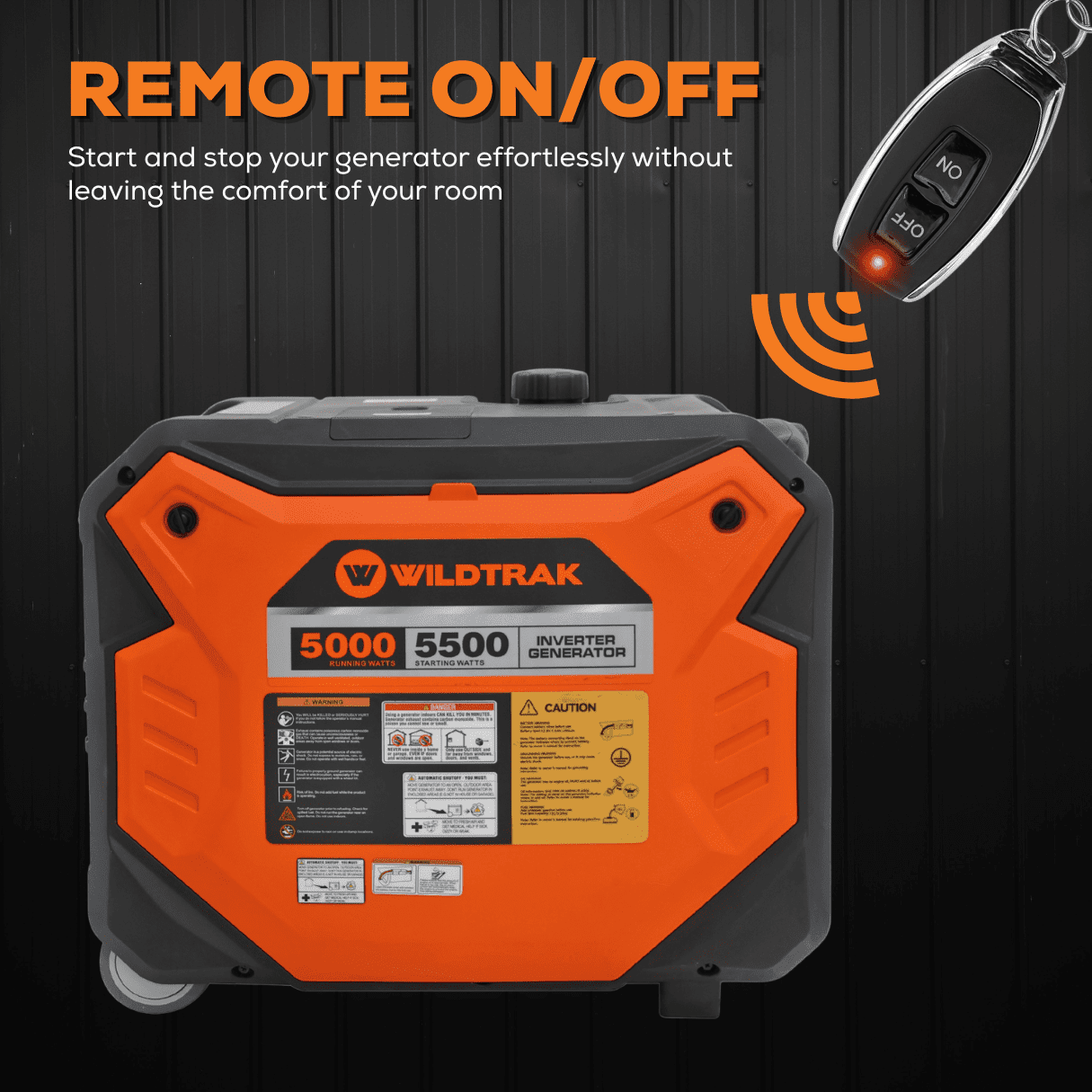Wildtrak GT5500E i-A Pro Silent Inverter Generator | 5.5 KW |5500w with Remote