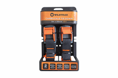 2pk Cambuckle Tie Down Straps 3Mx25MM