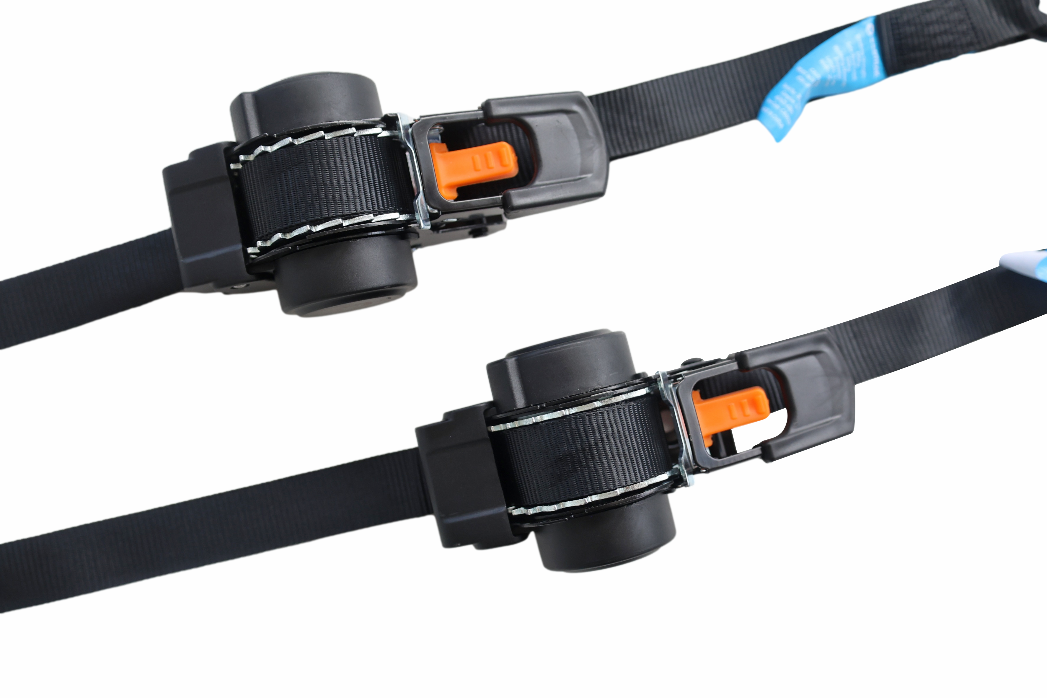 2pk Retractable Ratchet Tie Down Straps 3.5Mx25MM