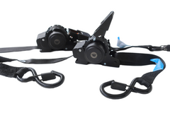 2pk Retractable Ratchet Tie Down Straps 3.5Mx25MM