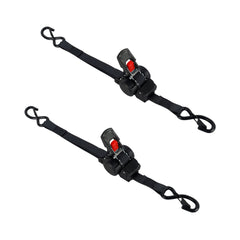 Wildtrak 2Pk Heavy-duty Retractable Ratchet Tie Down Strap 3.5m x 25mm (11ft)