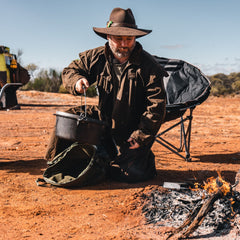 Wildtrak 2 Quart Canvas Camp Oven Bag with Carry Handles
