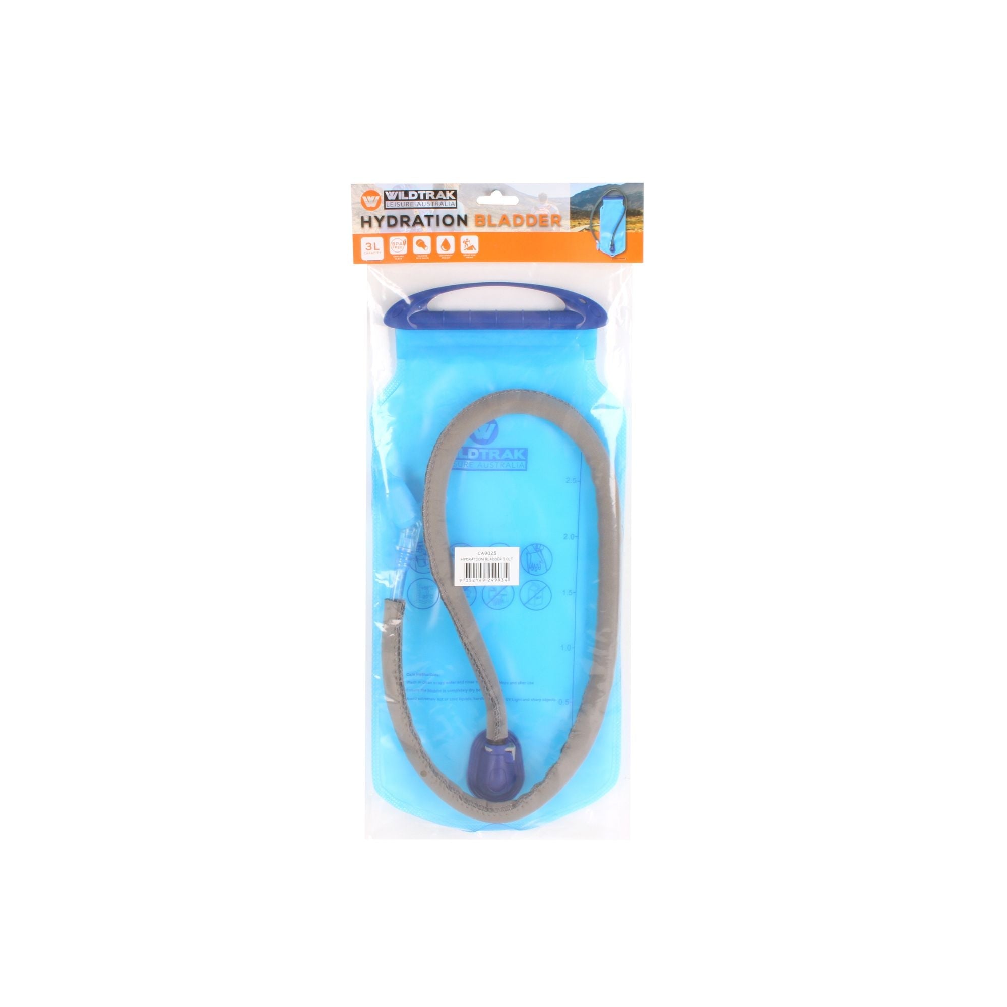 Wildtrak 3L Trekker Replacement Hydration Bladder with Suction Hose