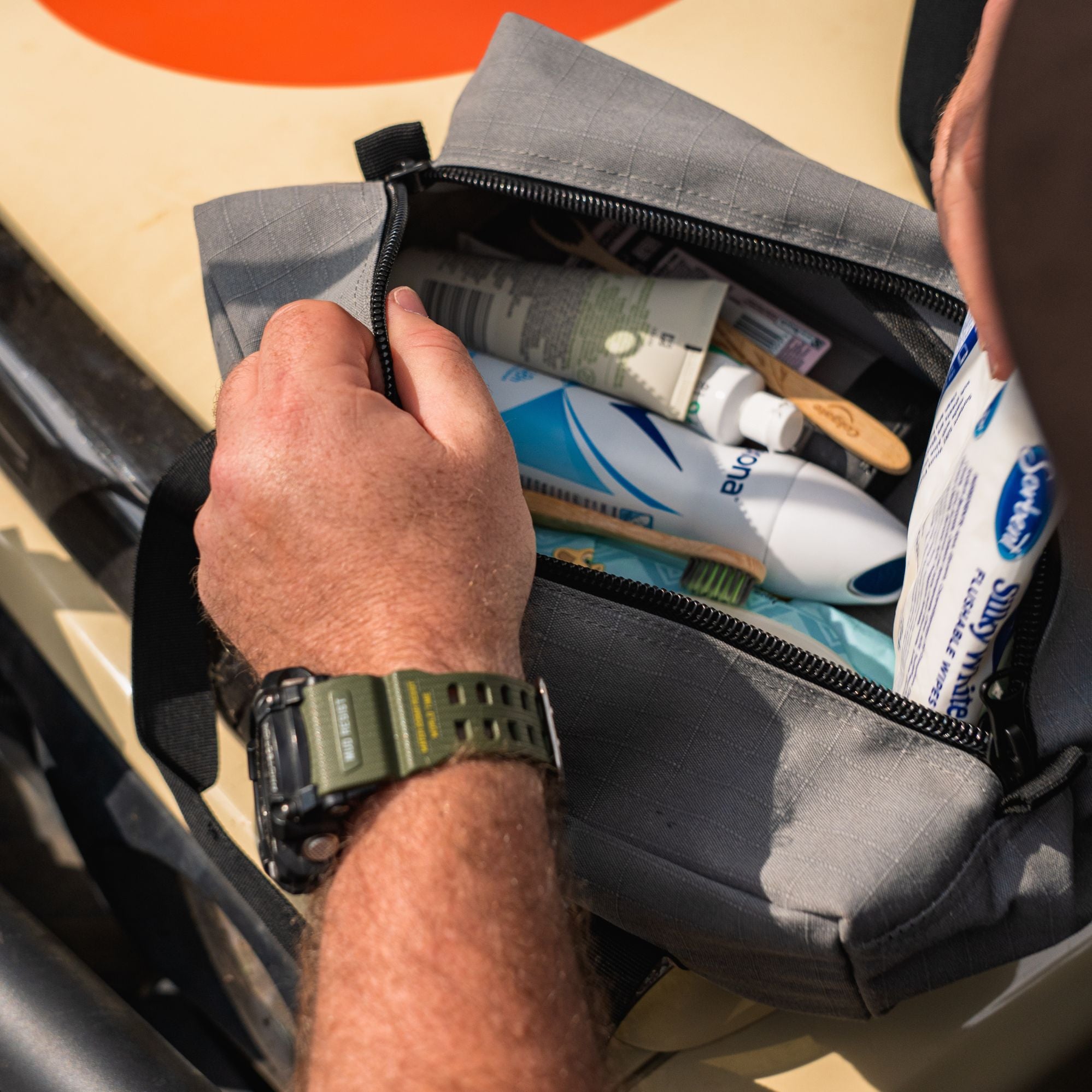 Wildtrak Medium Heavy-duty 400GSM Ripstop Canvas Peg Bag with Handles 35x15x13cm