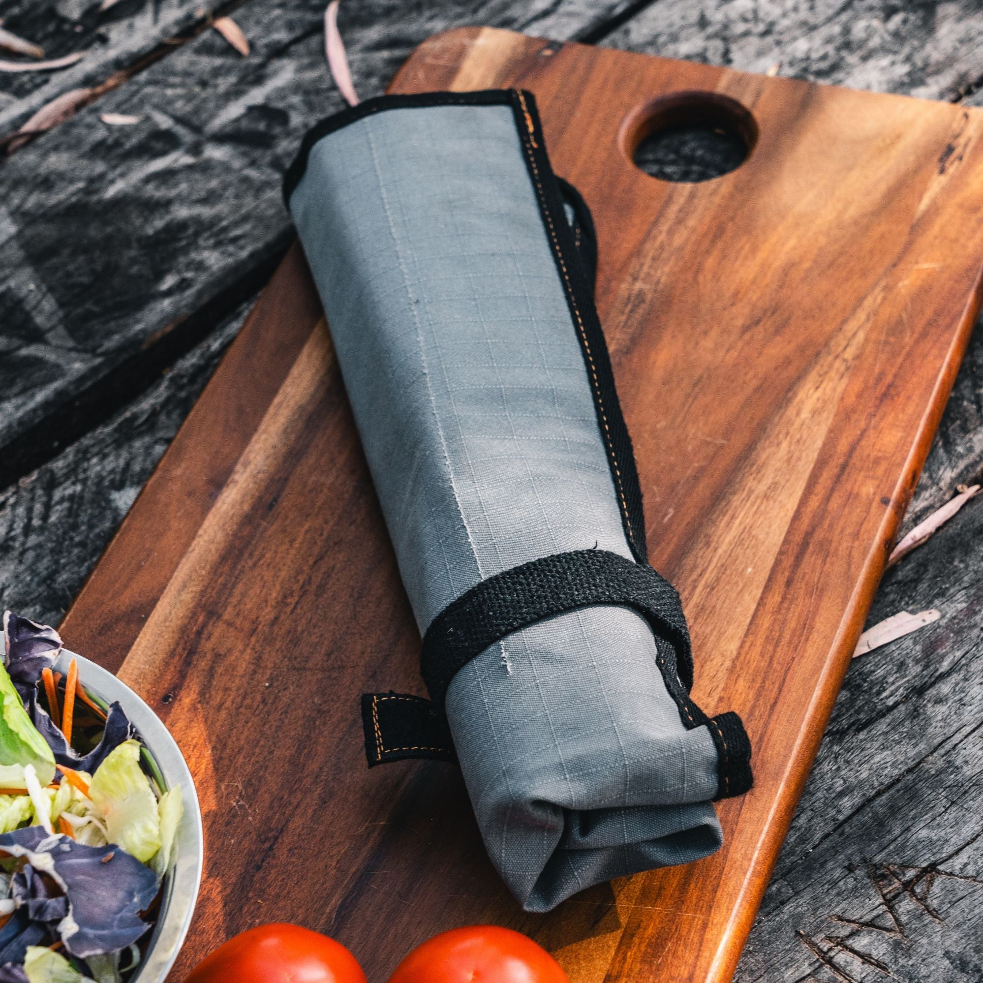 Wildtrak 6 Compartment 400gsm Ripstop Canvas Knife Wrap 45x42cm