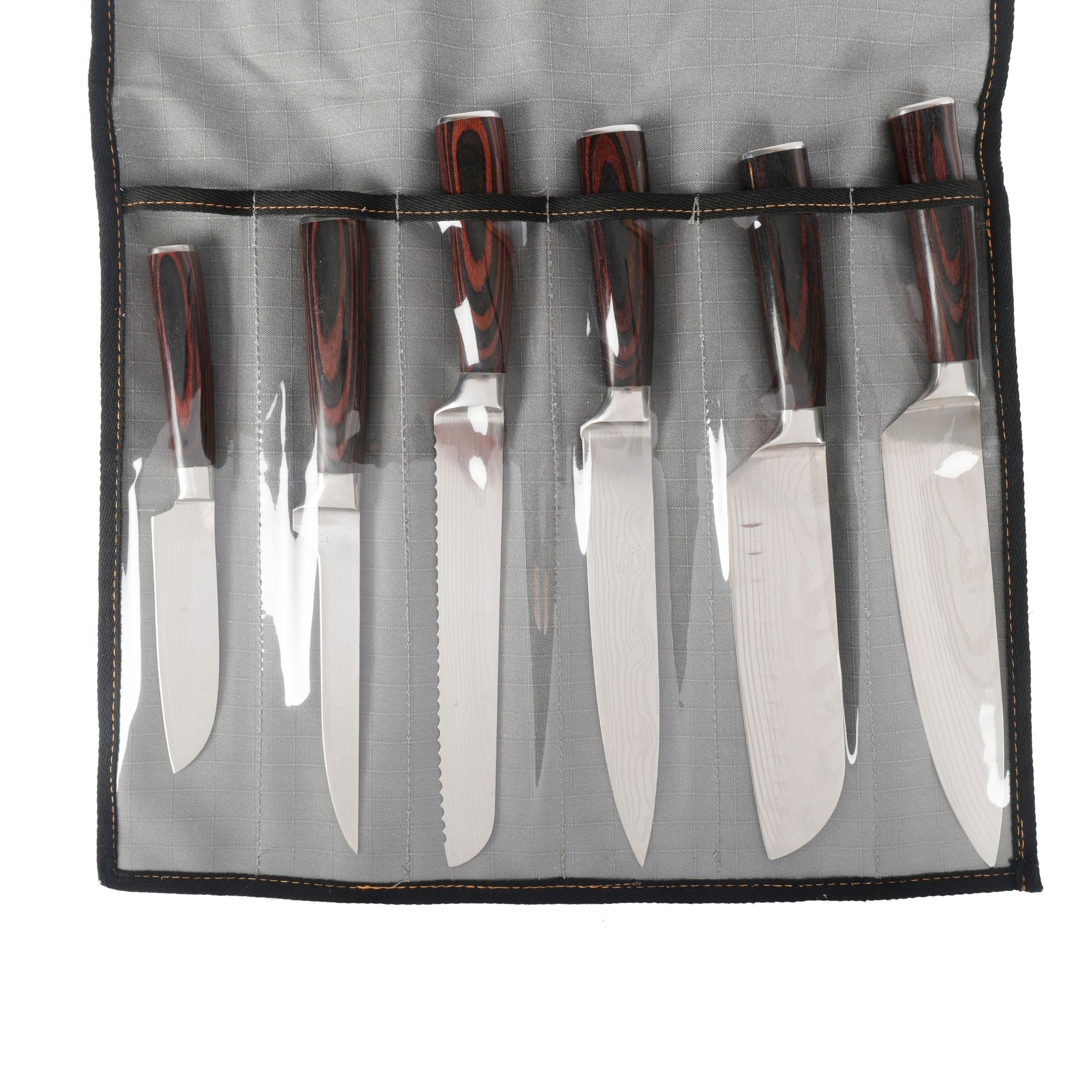 Wildtrak 6 Compartment 400gsm Ripstop Canvas Knife Wrap 45x42cm