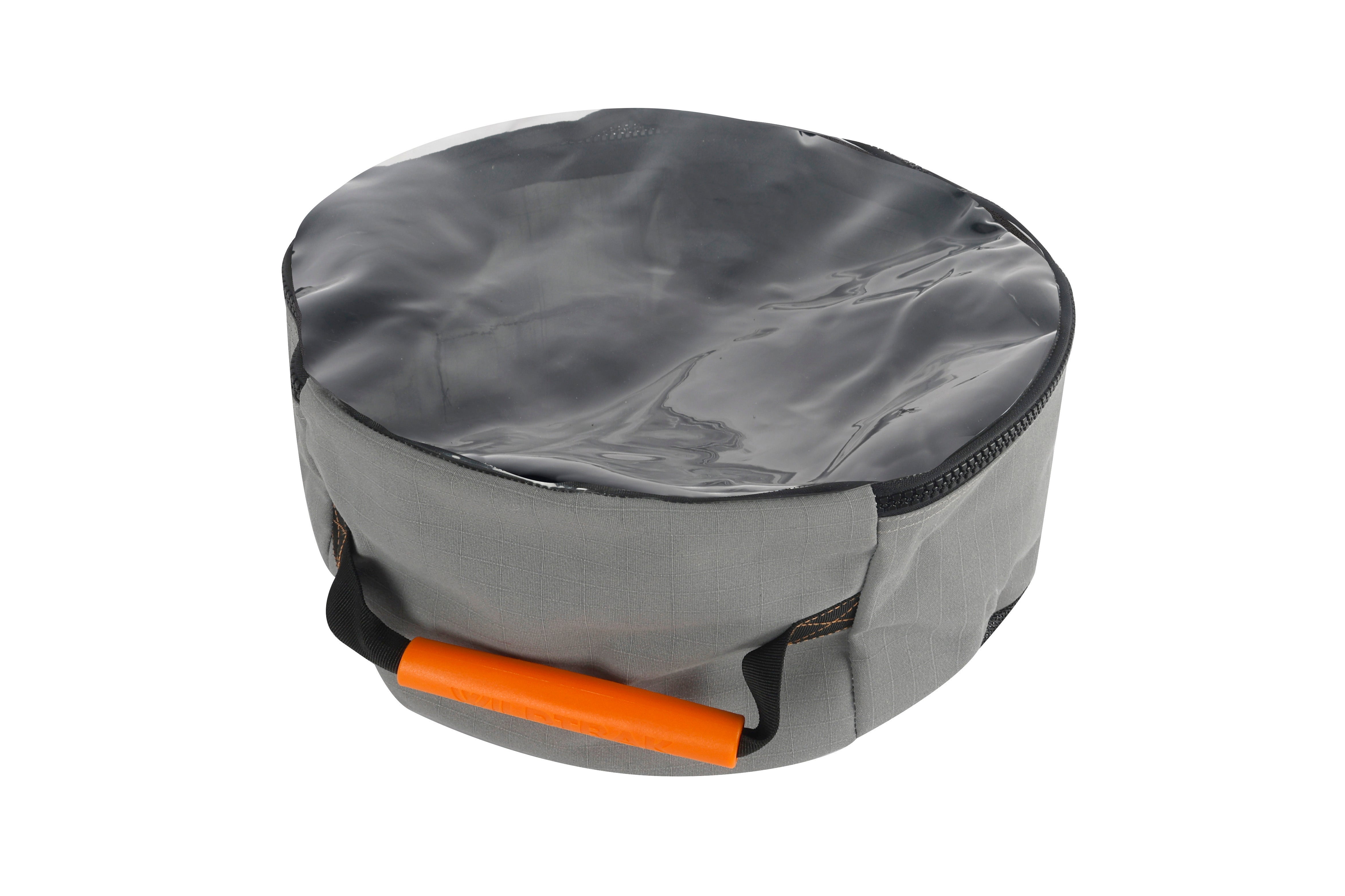 Round Mesh Base Canvas Clear Top Caravan RV Hose Storage Bag with Handles 40x19cm Heavy-Duty 400gsm Ripstop Canvas for 4WD & Camping