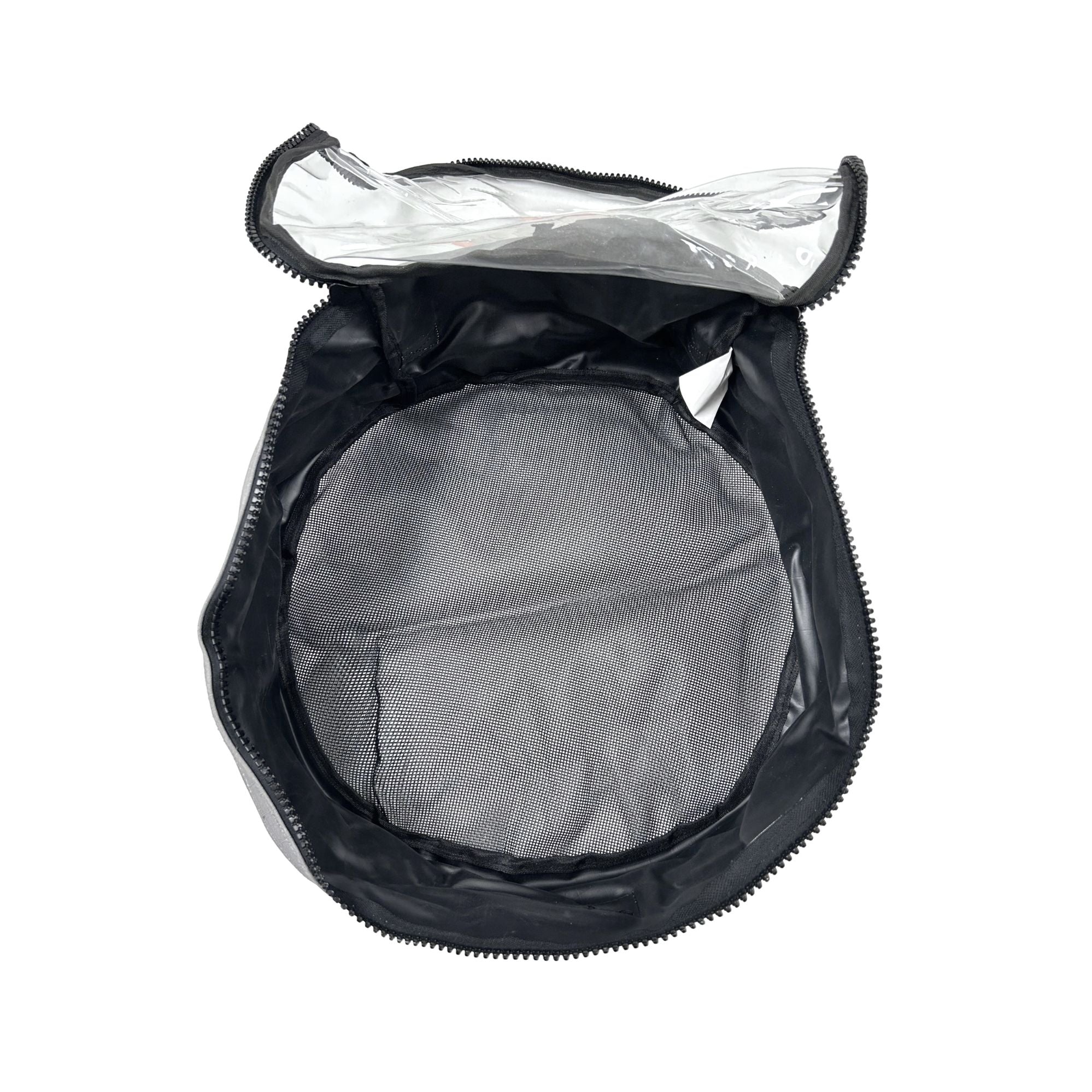 Wildtrak Round Heavy-duty Mesh Base Clear Top Caravan/RV Storage Bag with Handles 40x19cm