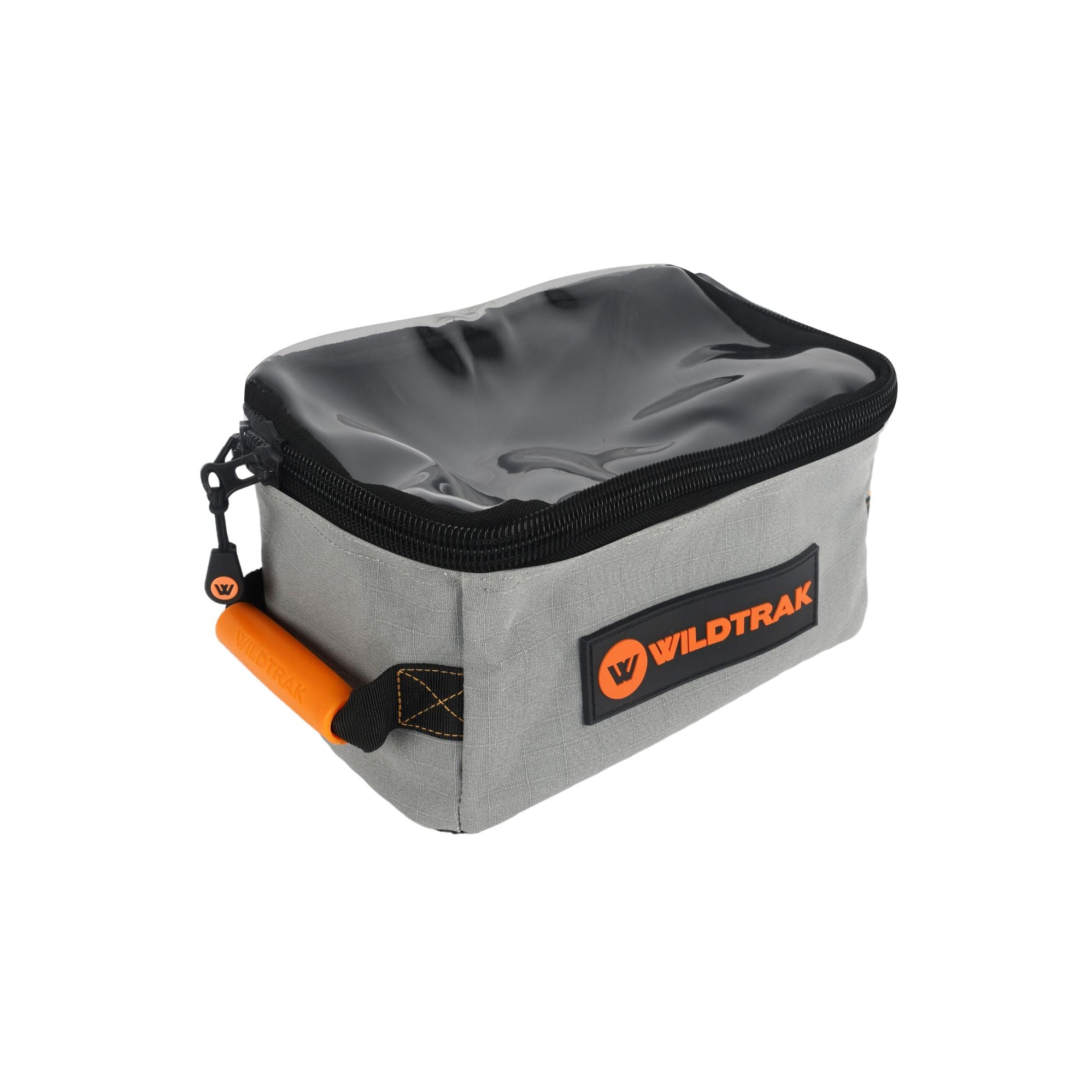 Wildtrak Small Extra Height Clear Top Heavy-duty Ripstop Grey Canvas Storage Bag with Mesh Base 25x15x15cm