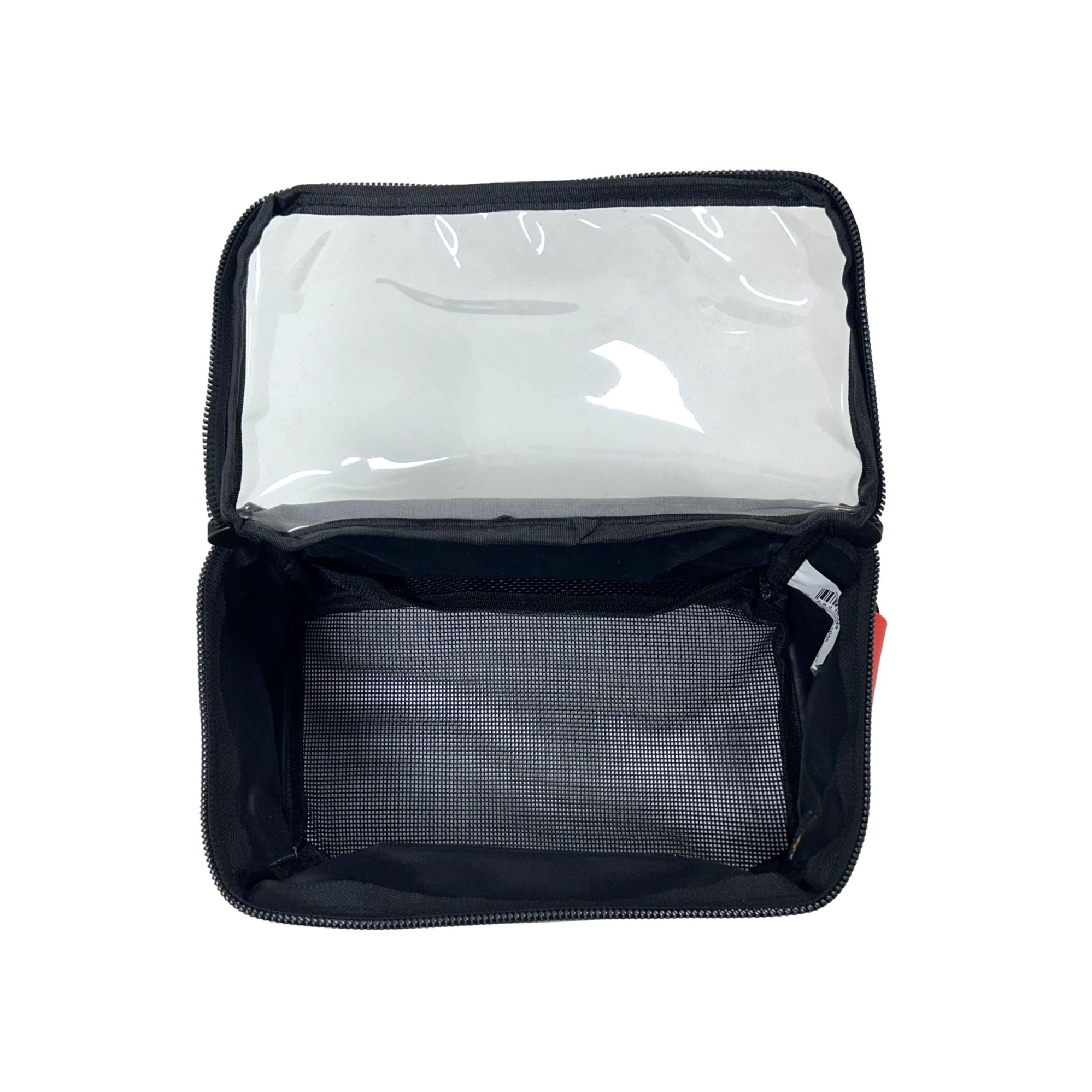 Wildtrak Small Extra Height Clear Top Heavy-duty Ripstop Grey Canvas Storage Bag with Mesh Base 25x15x15cm