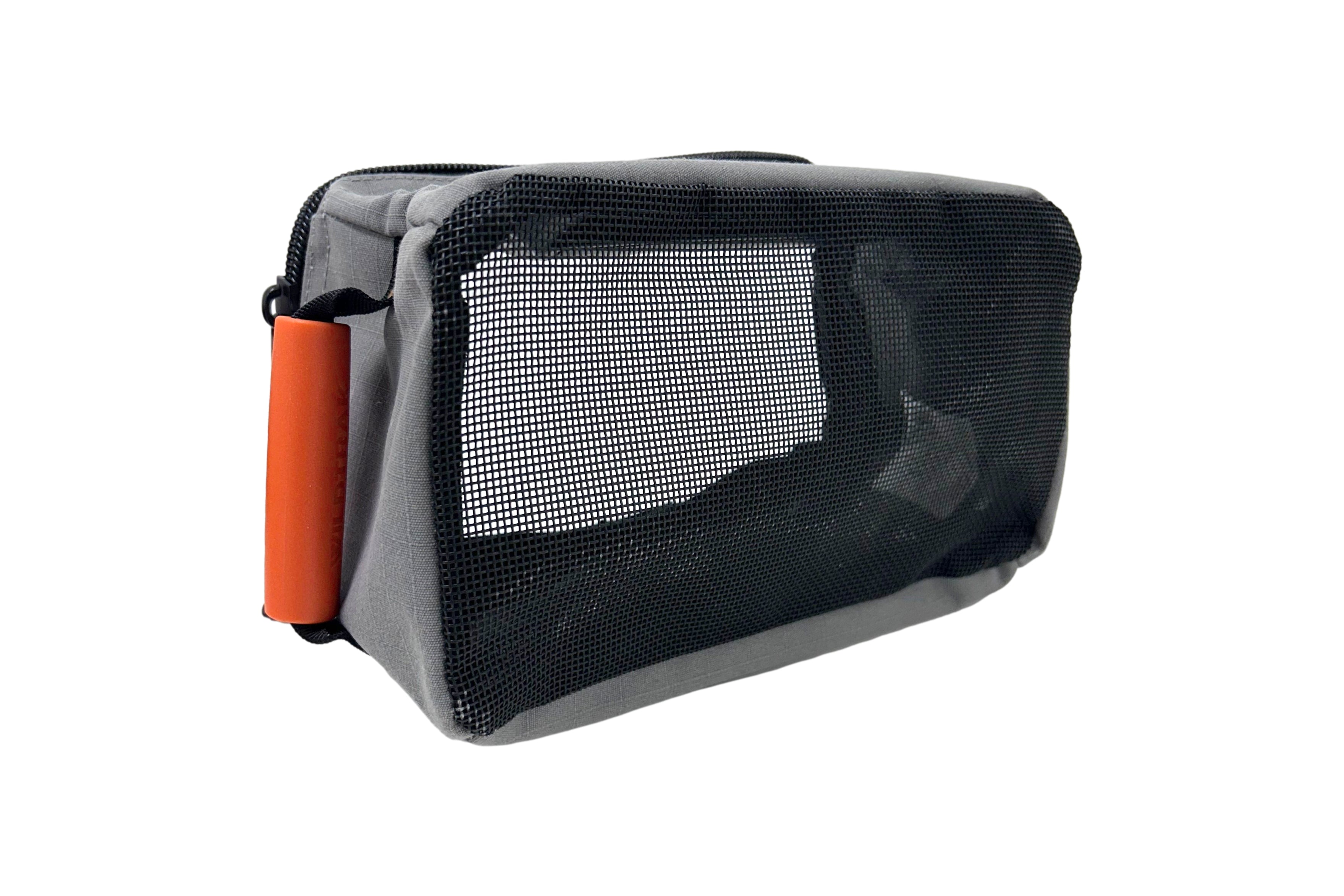 Small Mesh Base Extra Height Canvas Clear Top Storage Bag | Heavy-Duty 400gsm Ripstop Canvas with Handles | 4WD & Camping Gear Storage