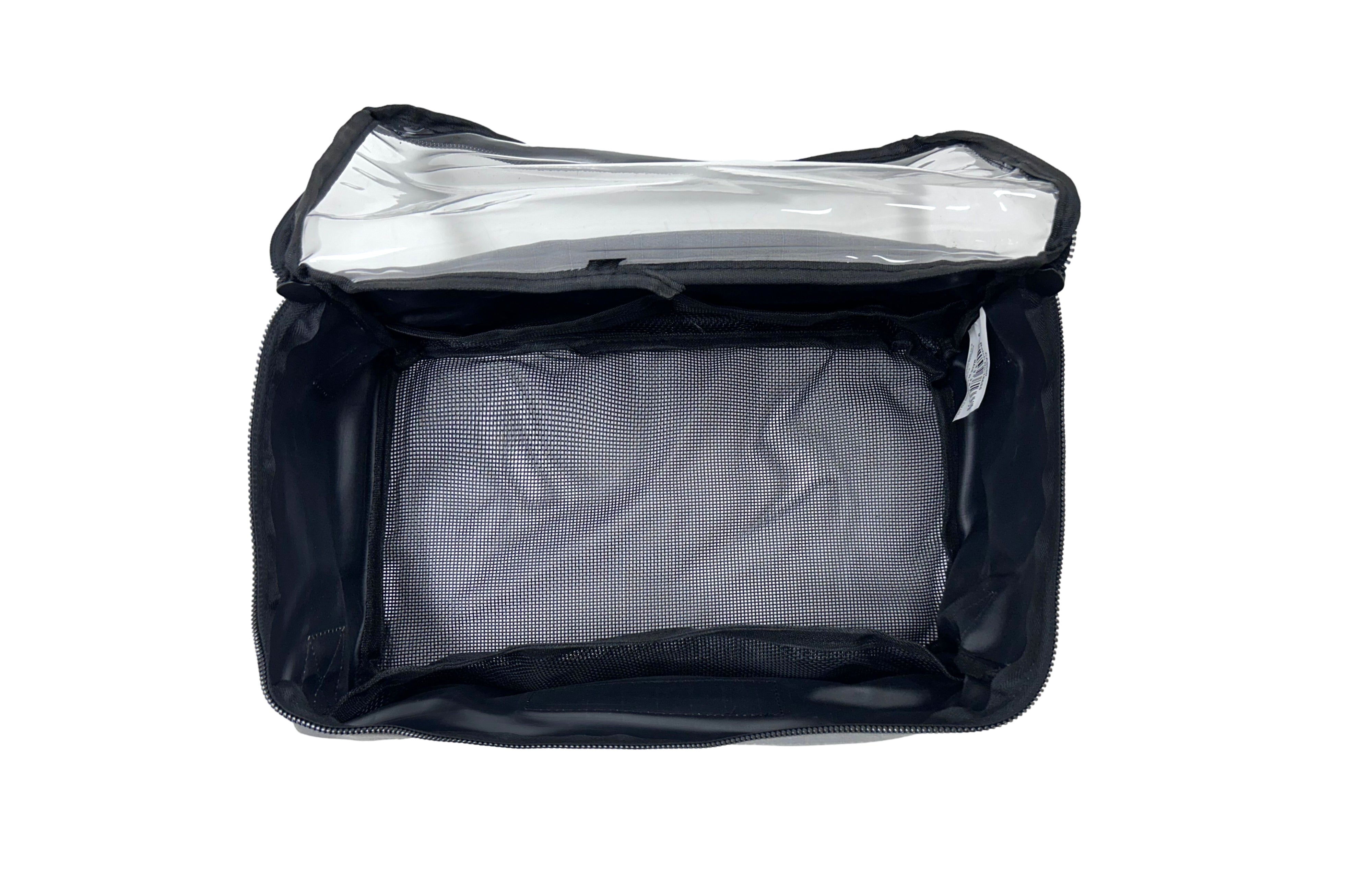 Medium Mesh Base Extra Height Canvas Clear Top Storage Bag | Heavy-Duty 400gsm Ripstop Canvas with Handles | 4WD & Camping