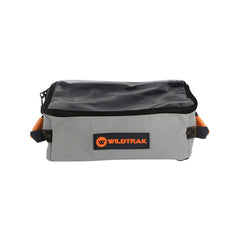 Wildtrak Medium Extra Height Clear Top Heavy-duty Ripstop Grey Canvas Storage Bag with Mesh Base 35x20x15cm