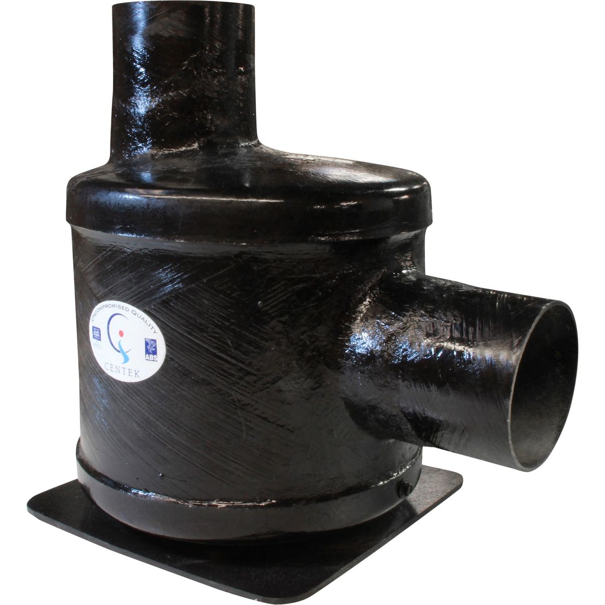 1500091 Centek Low Capacity GRP Exhaust Waterlock (Side In - Top Out / 127mm)