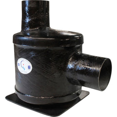 1500091 Centek Low Capacity GRP Exhaust Waterlock (Side In - Top Out / 127mm)