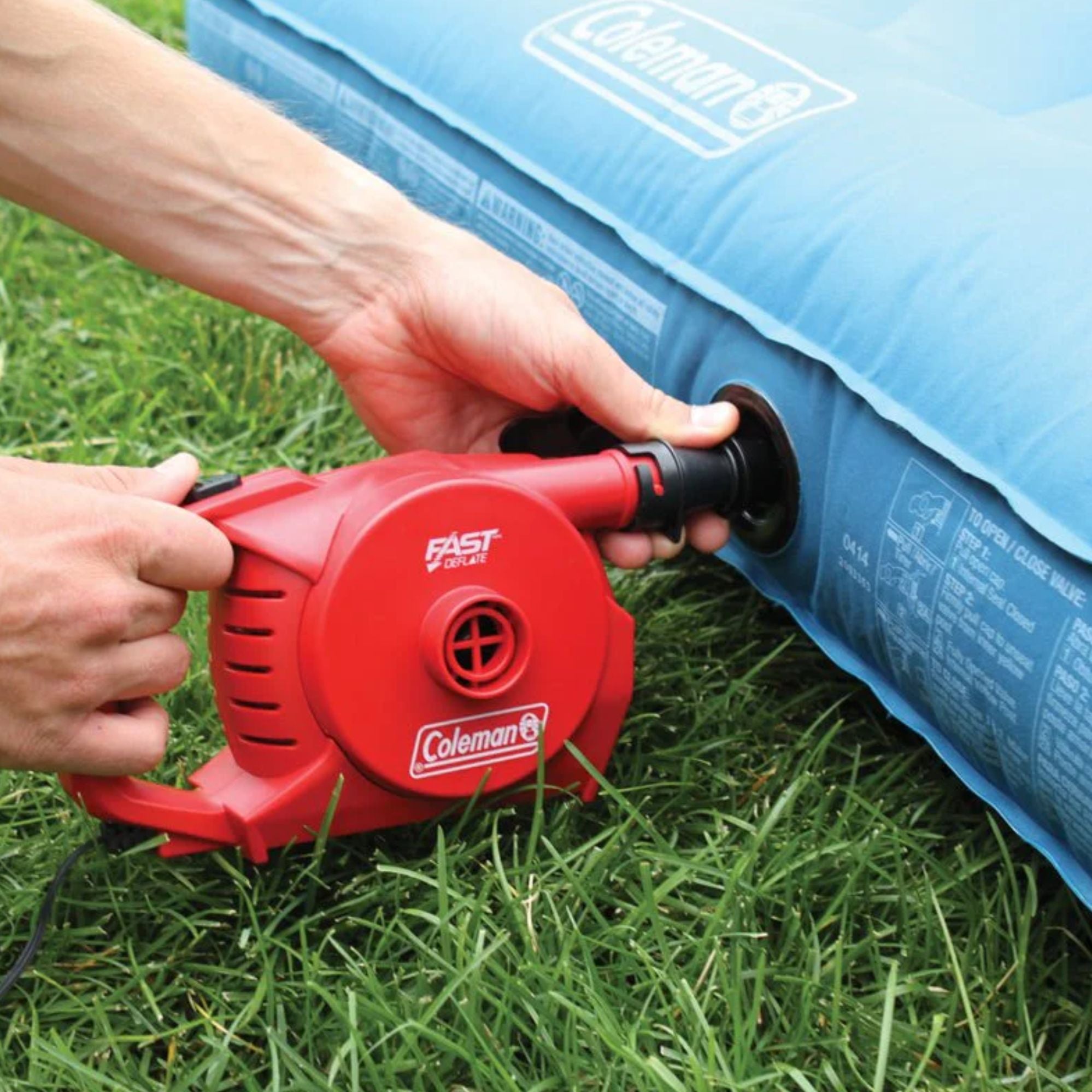 Coleman 12V Quickpump with Nozzle Adapters, 5x the power, Compact & Lightweight