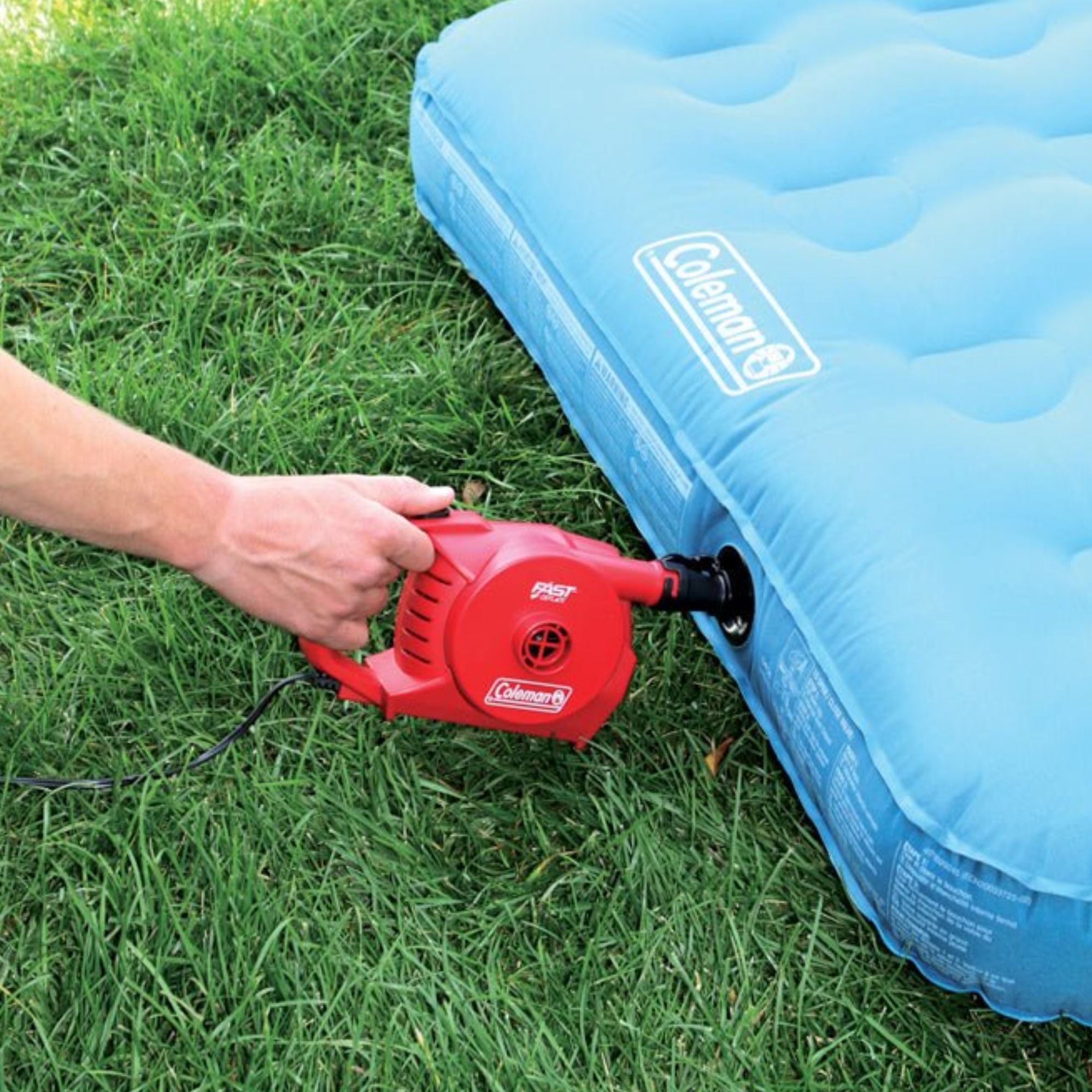 Coleman 12V Quickpump with Nozzle Adapters, 5x the power, Compact & Lightweight