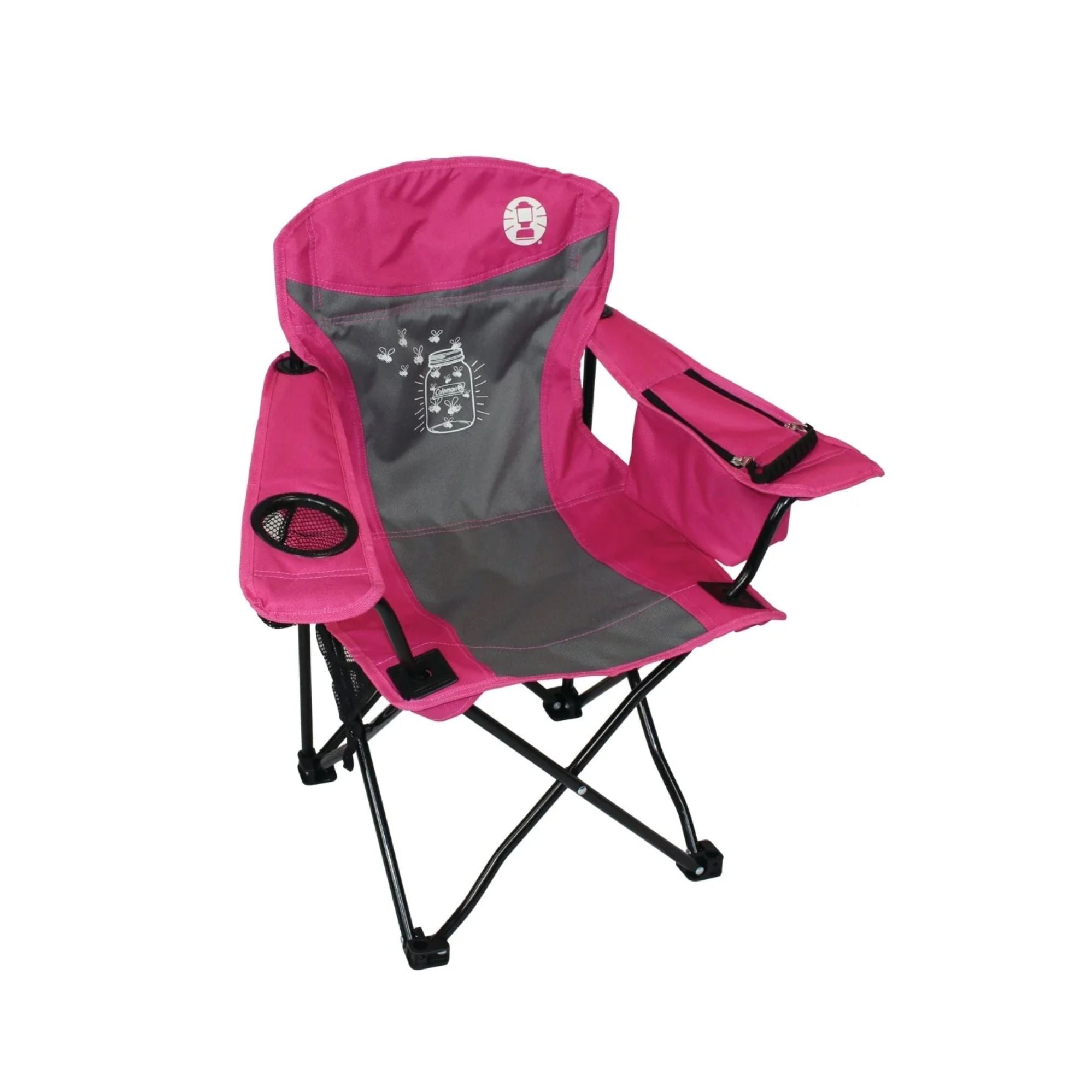 Coleman FryFly Illumi-bug Quad Kids Chair, Glow in the dark - Pink